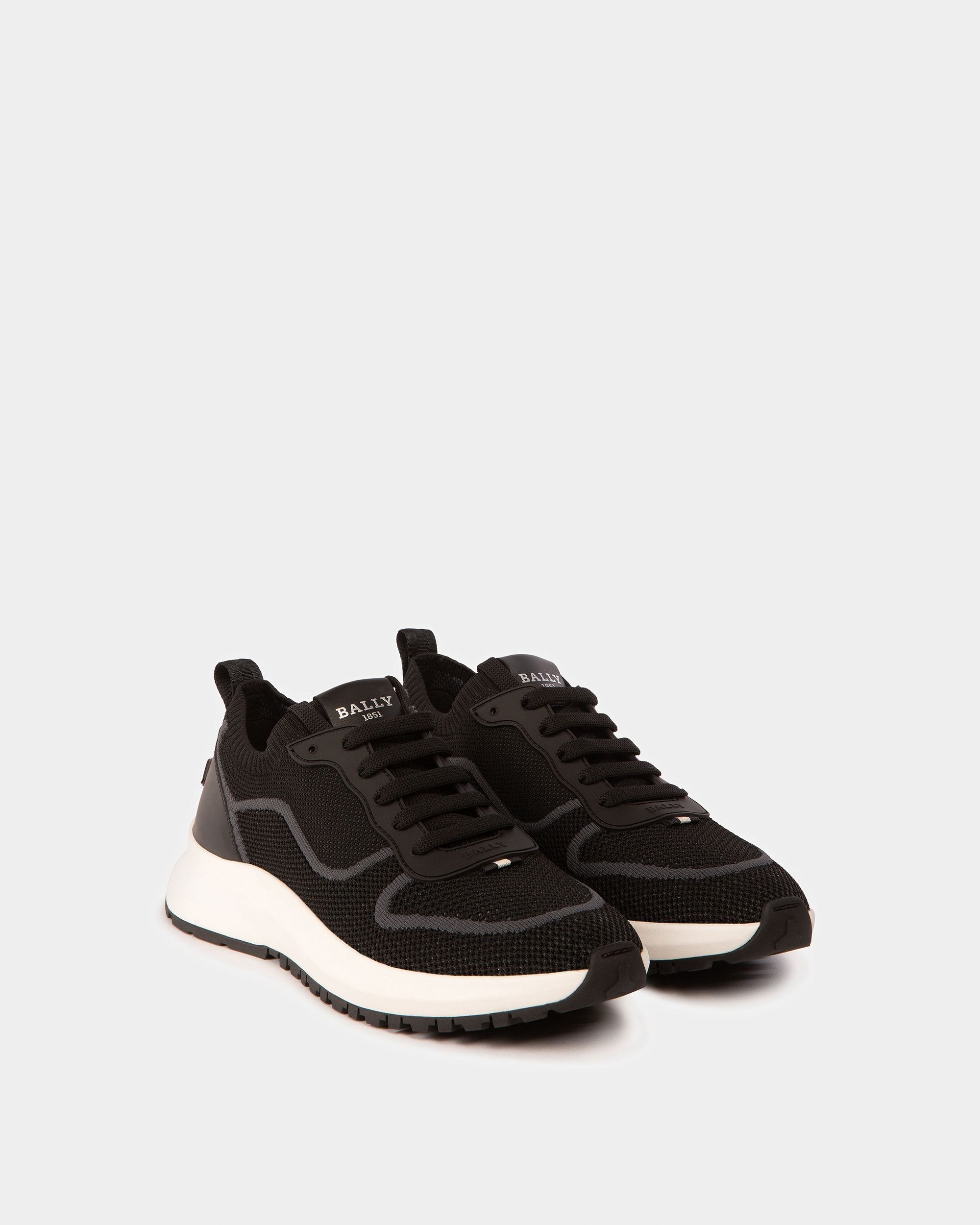 Bally Global - Davyn Sneakers En Filet Et Cuir Noirs - Noir