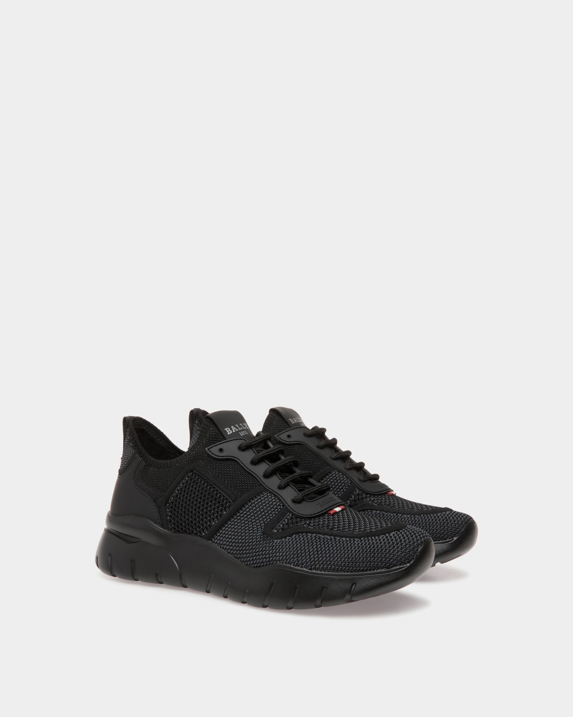 Bally Global - Sneaker In Black Mix Polyester - Black
