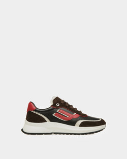 Demmy Leather Sneakers In Ebony Brown