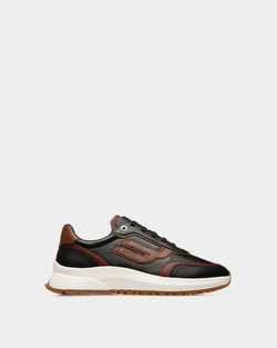 Outline Sneaker In Black Leather