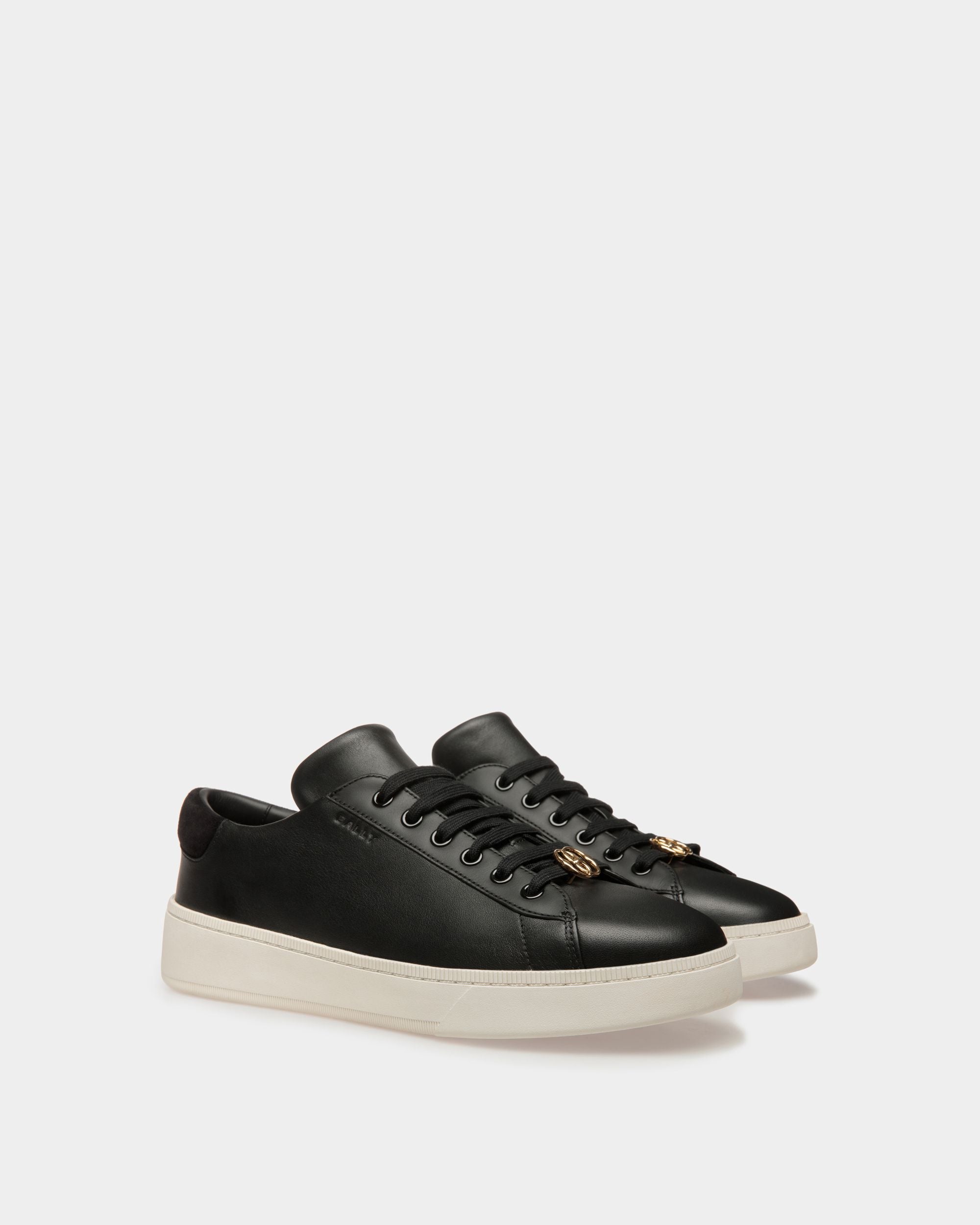 Bally Global - Sneakers Raise En cuir noir et blanc - Noir