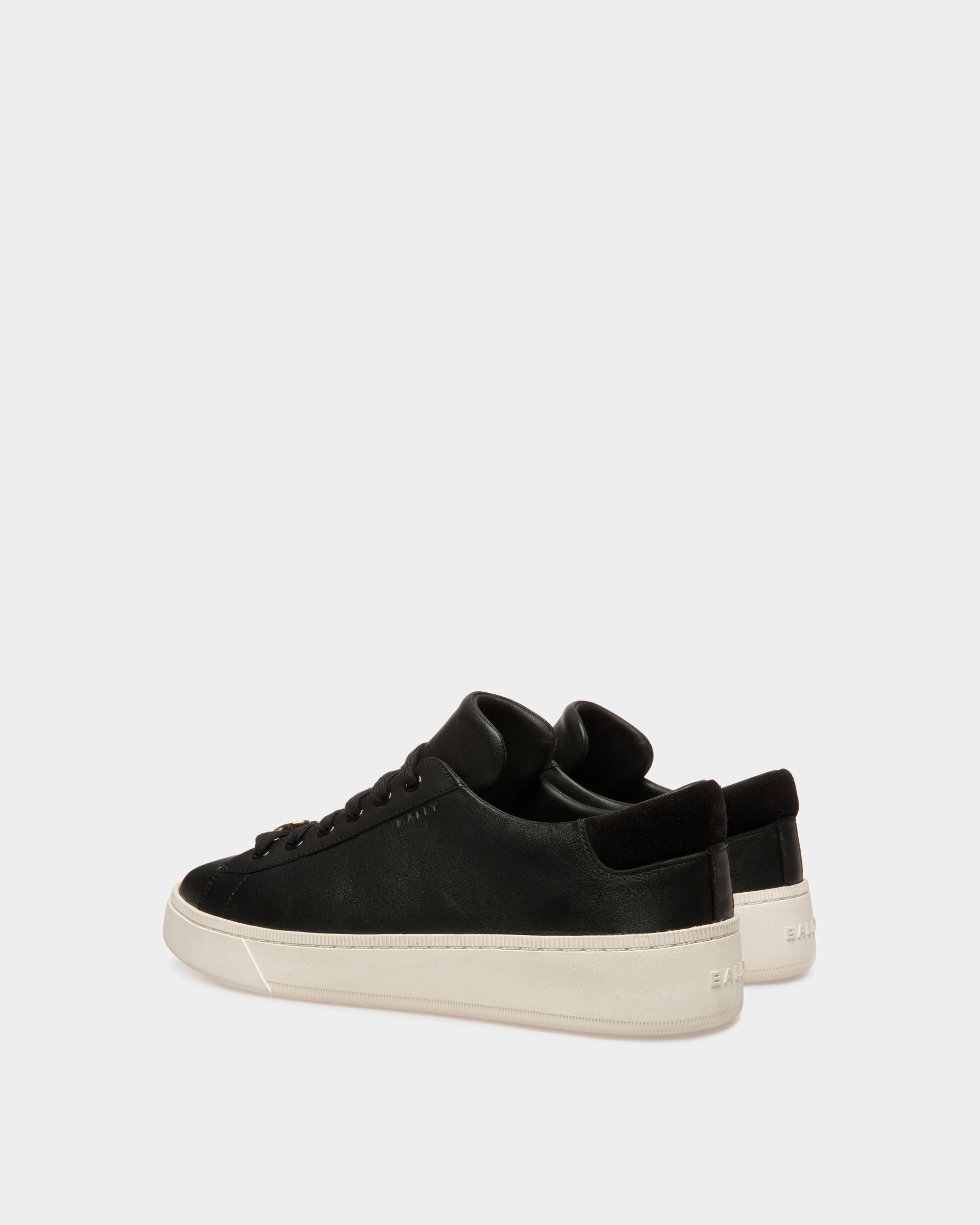 Bally Global - Zapatillas Raise De Piel Negra Y Blanca - Negro