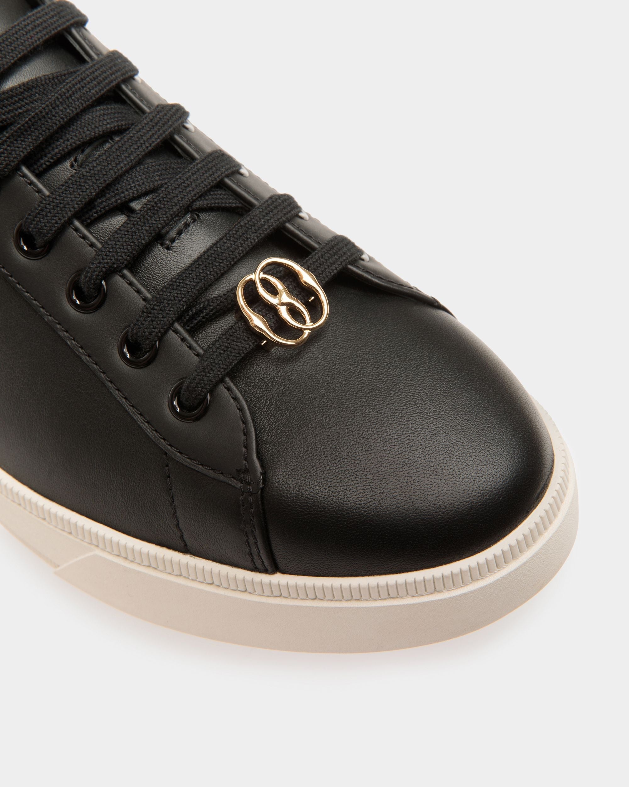 Bally Global - Zapatillas Raise De Piel Negra Y Blanca - Negro