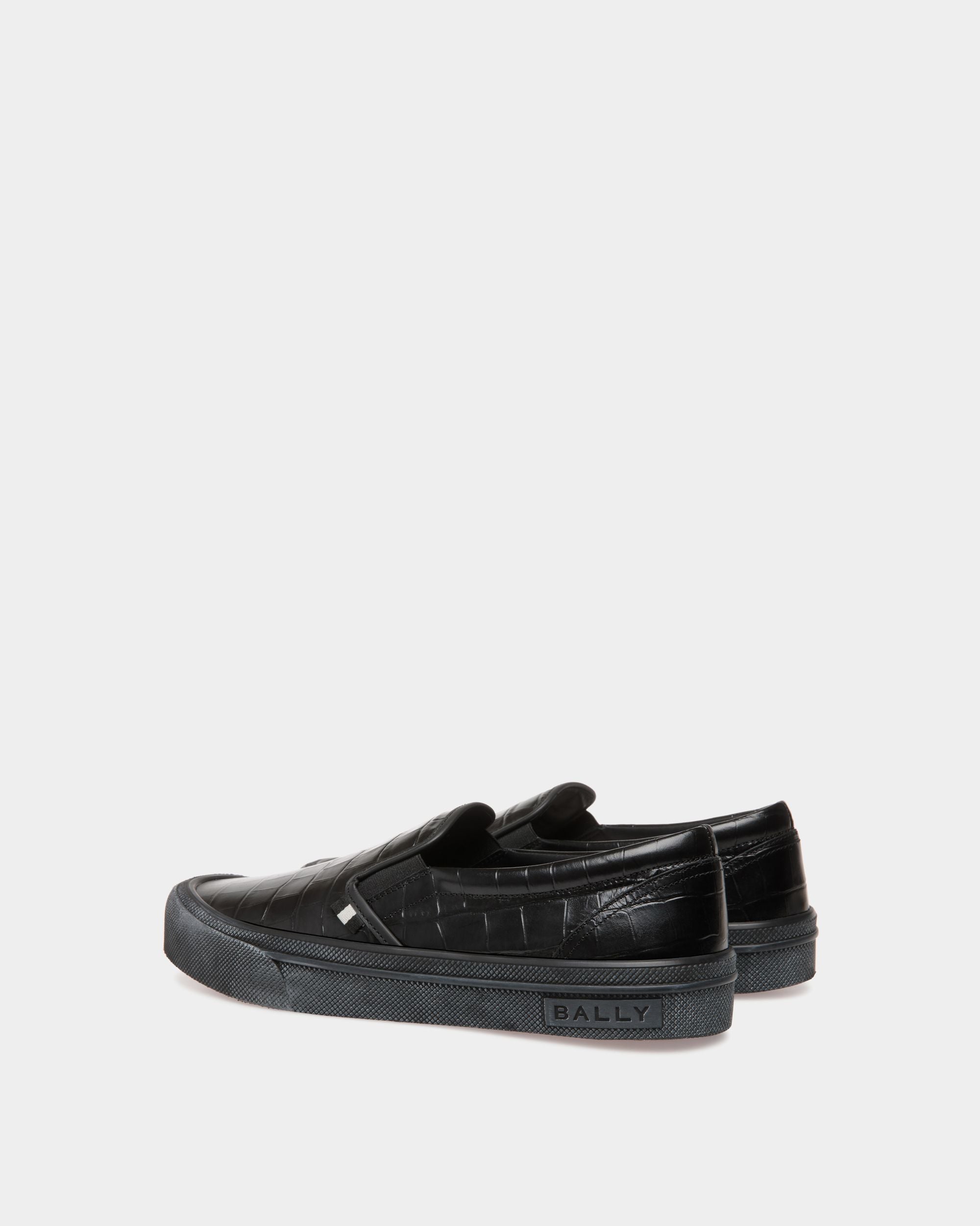 Bally Global - Santa Ana Sneaker In Black Leather - Black
