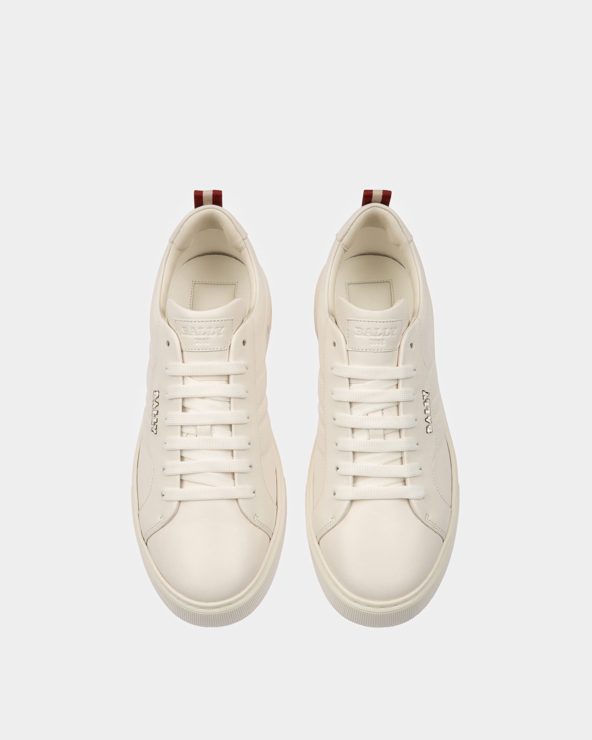 Bally Global - Maxim Leather Sneakers In White - White