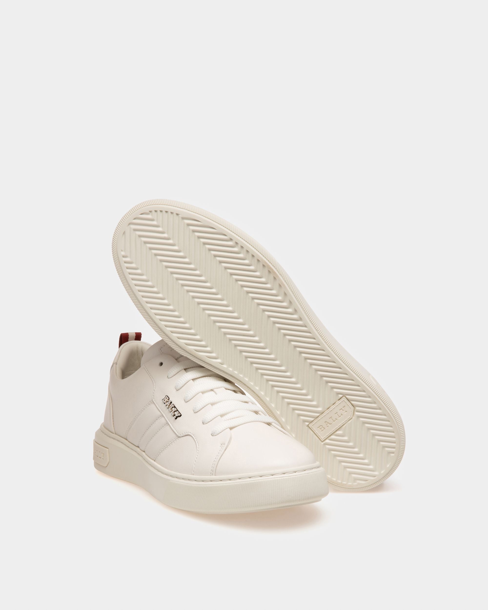 Bally Global - Maxim Leather Sneakers In White - White