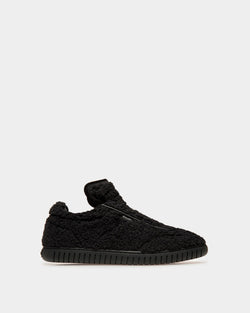 Player Sneakers In Black Synthetic Fur