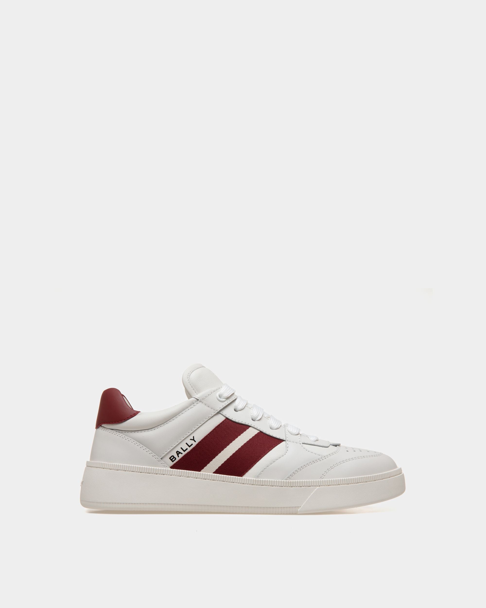 Bally Global - Sneaker Raise En Cuir Blanc - Blanc