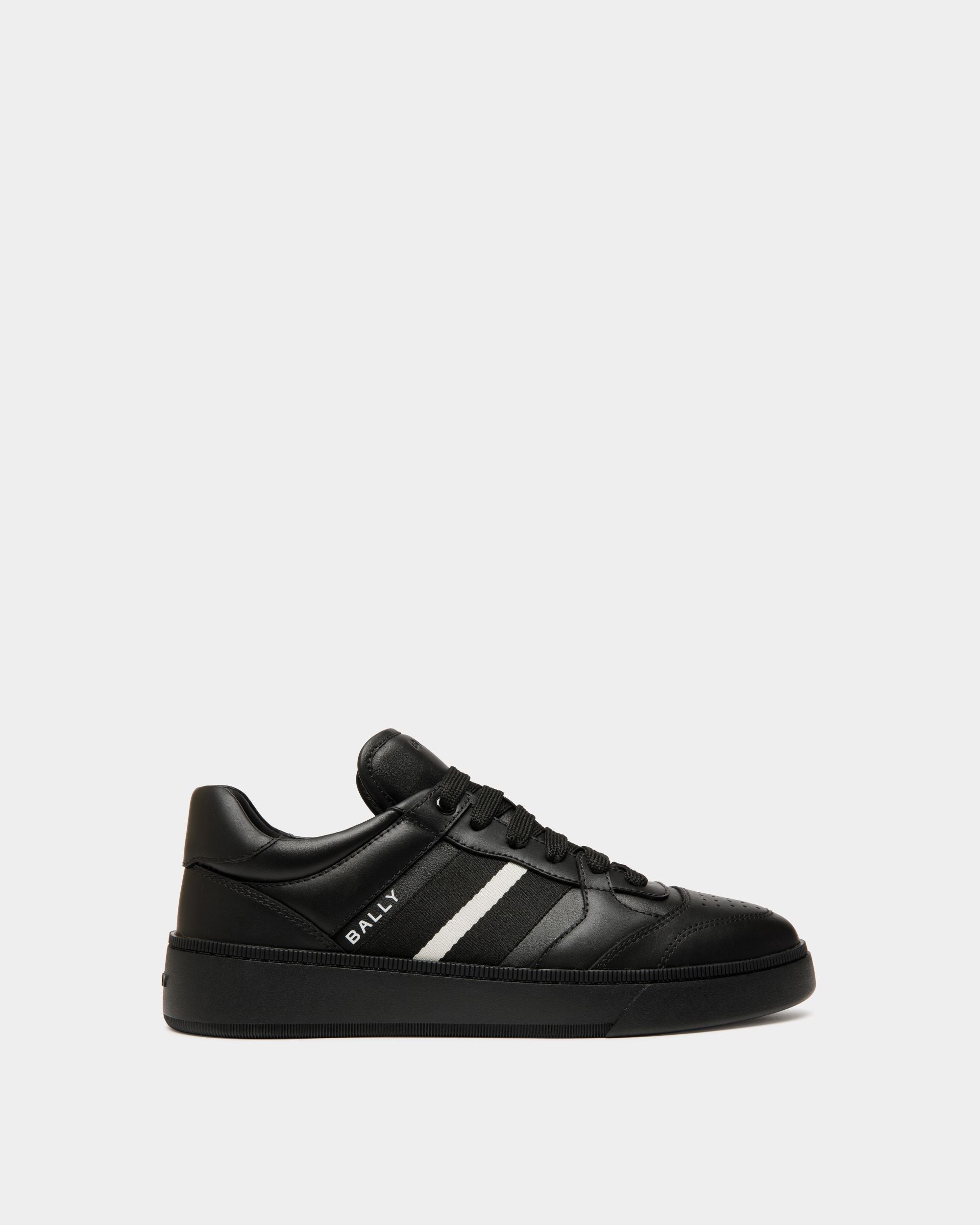 Bally Global - Sneaker Raise En Cuir Noir - Noir