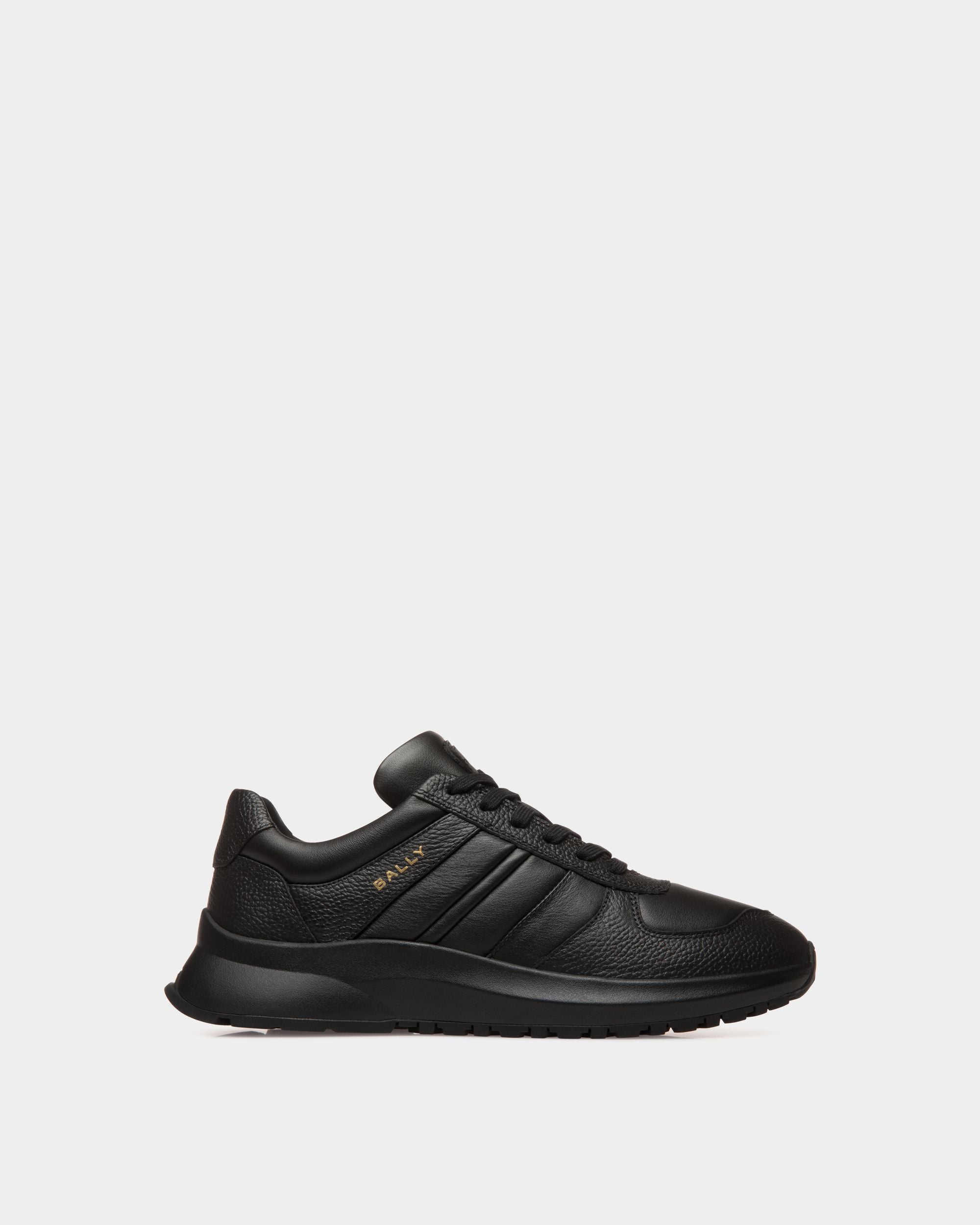 Bally Global - Outline Sneaker in Black Grained Leather - Black
