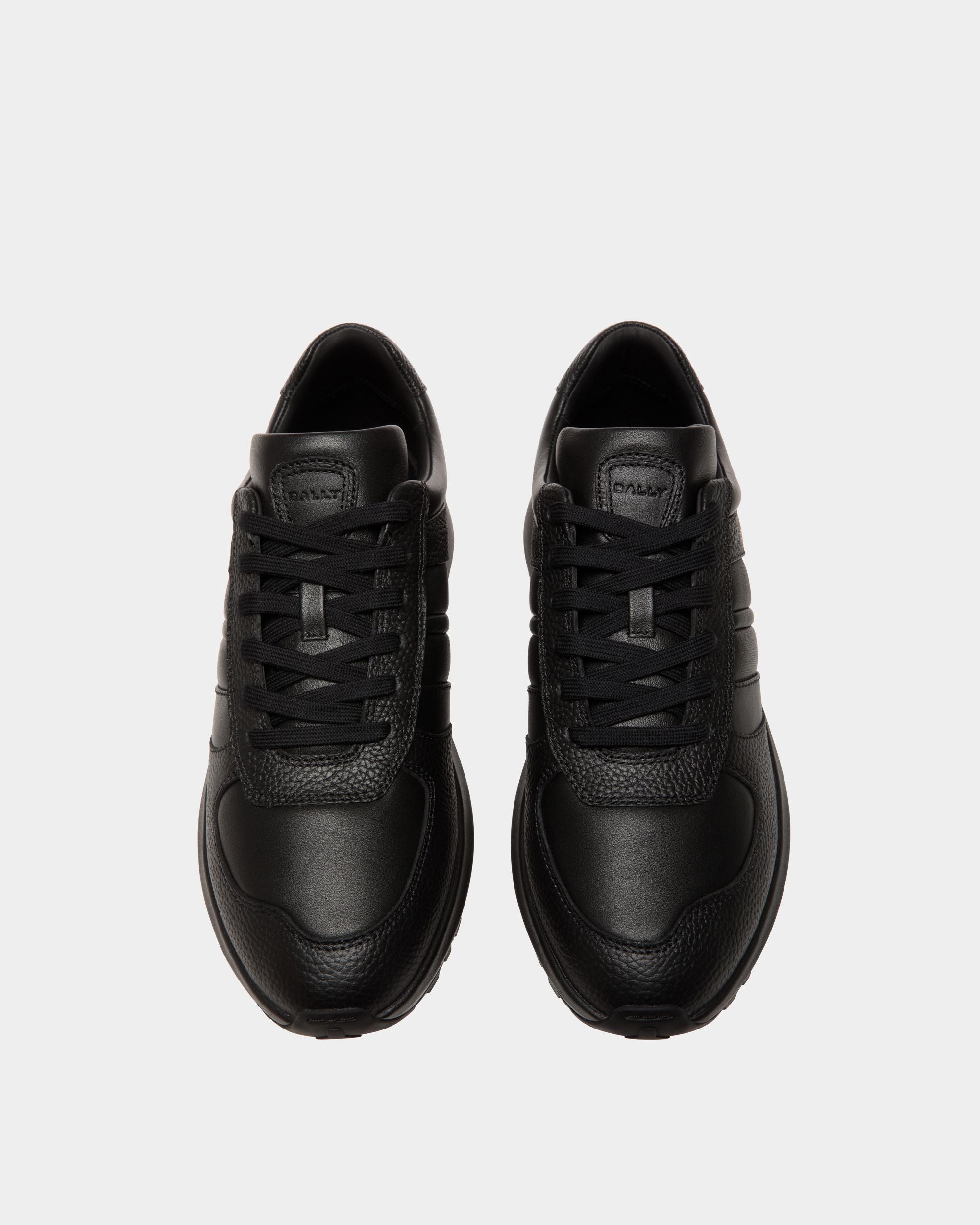 Bally Global - Outline Sneaker in Black Grained Leather - Black