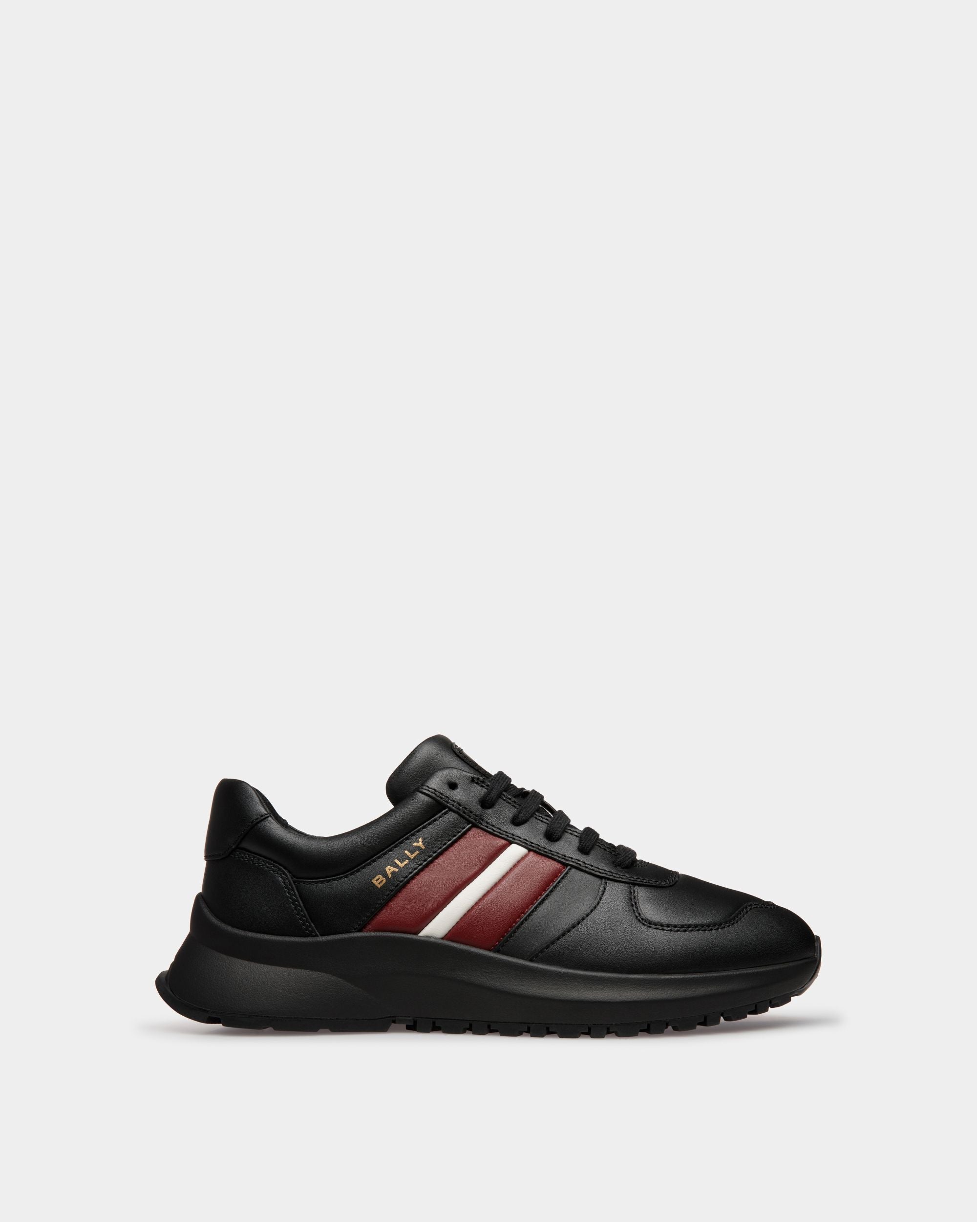 Bally Global - Sneaker Outline En Cuir Noir - Noir