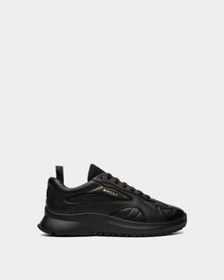 Outline Sneaker In Black Leather