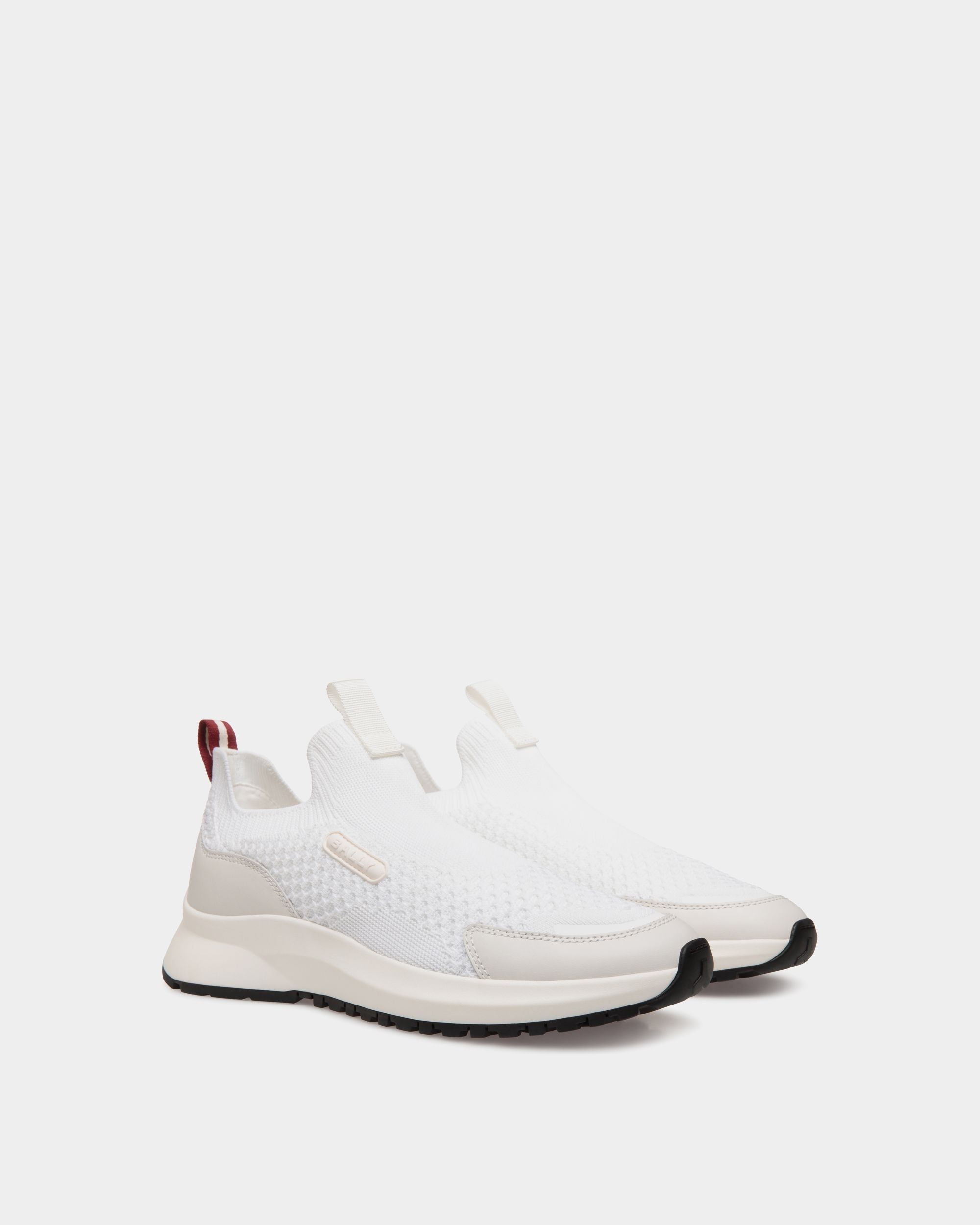 Bally Global - Outline Sneaker In White Knit - Blanc