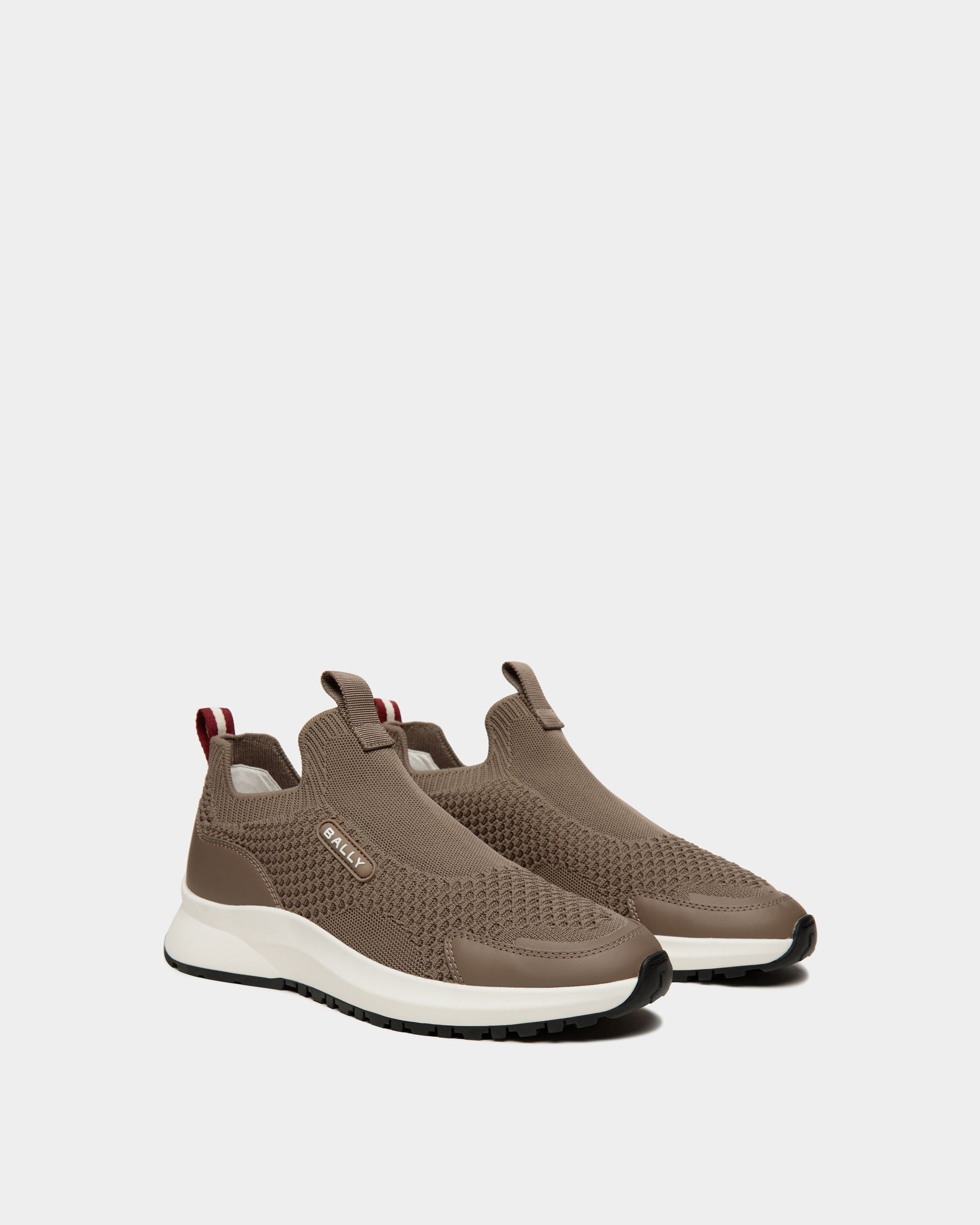 Bally Global - Outline Sneaker In Taupe Knit - Brown