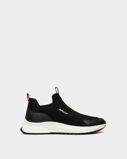 Outline Sneaker in Black Nylon