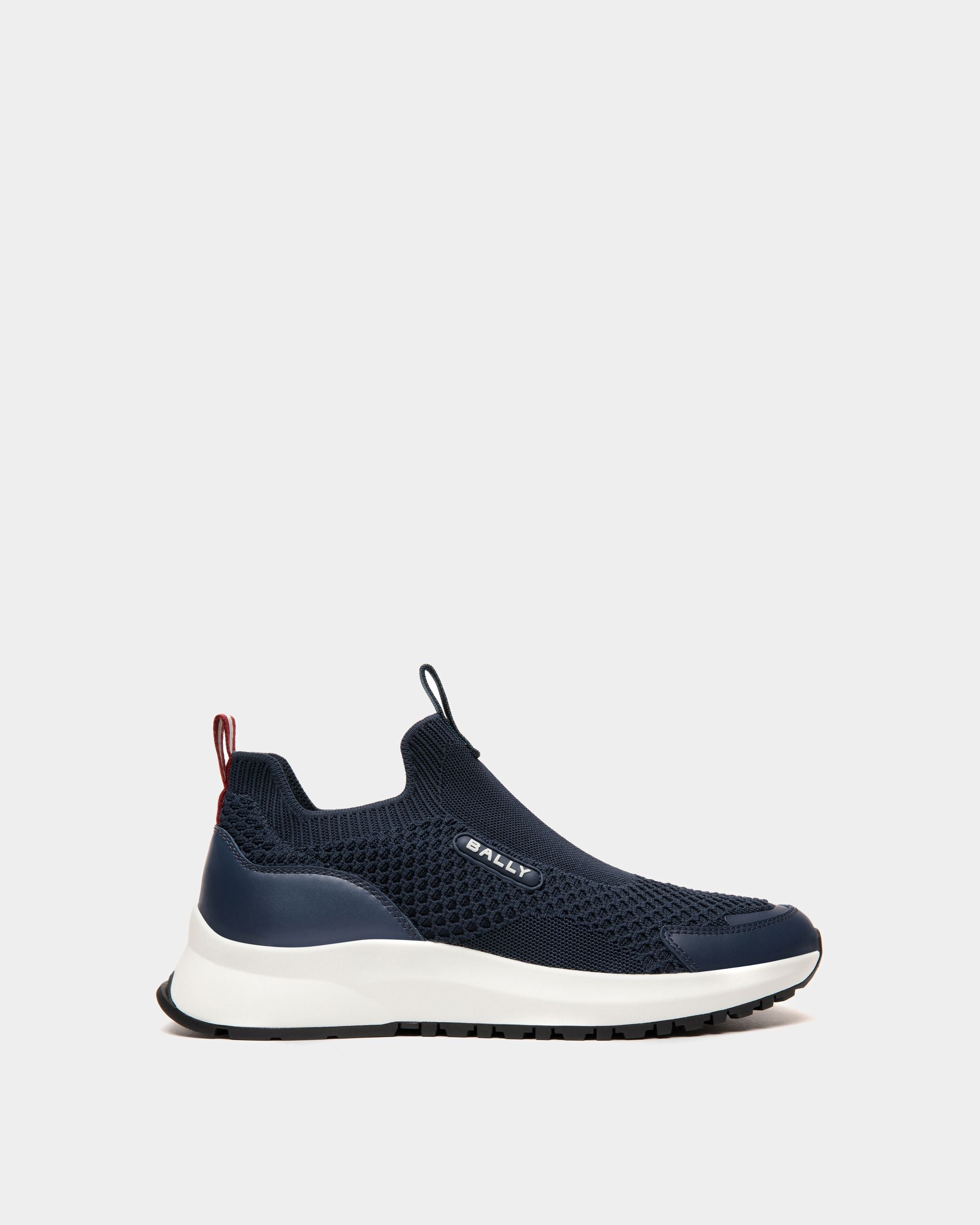 Bally Global - Sneaker Outline En Maille - Bleu