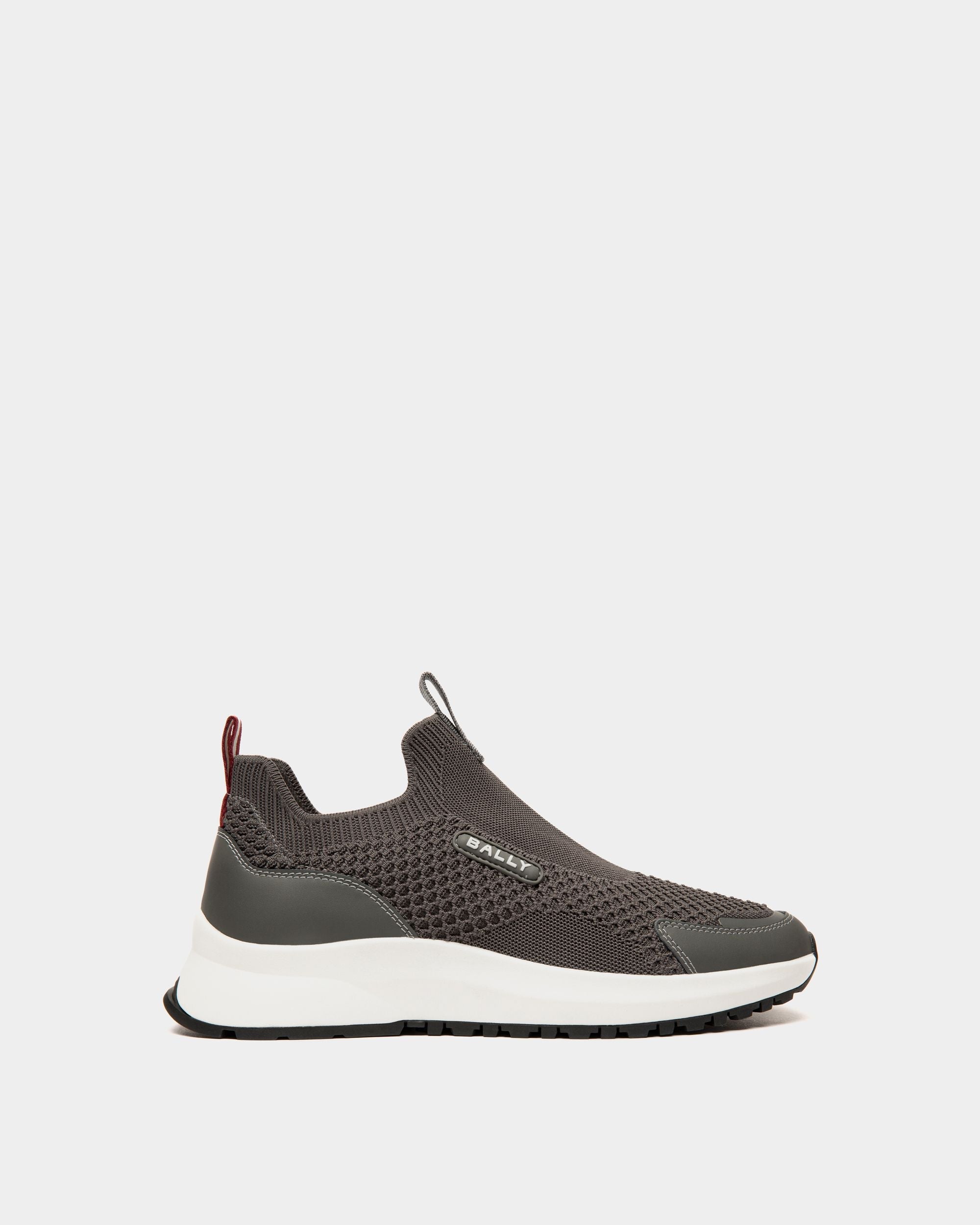 Bally Global - Outline Sneaker In Grey Knit Fabric - Grey