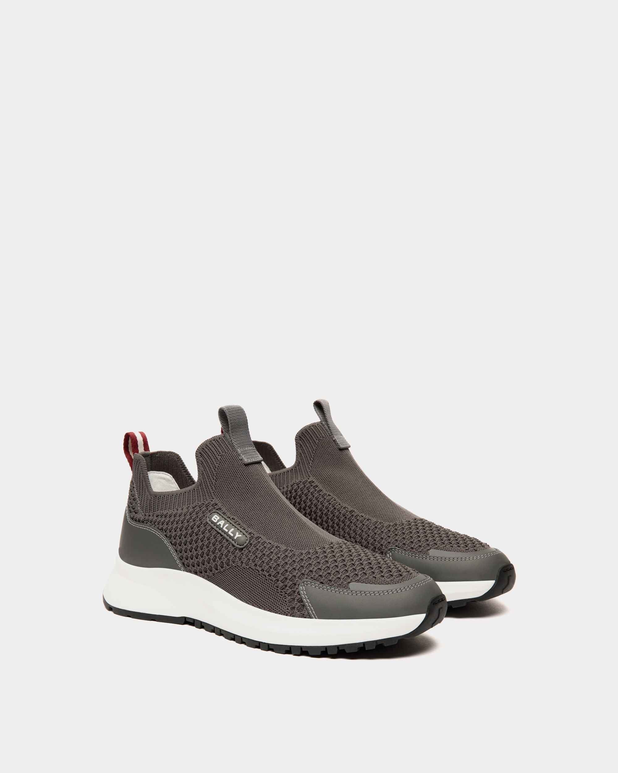 Bally Global - Outline Sneaker In Grey Knit Fabric - Grey