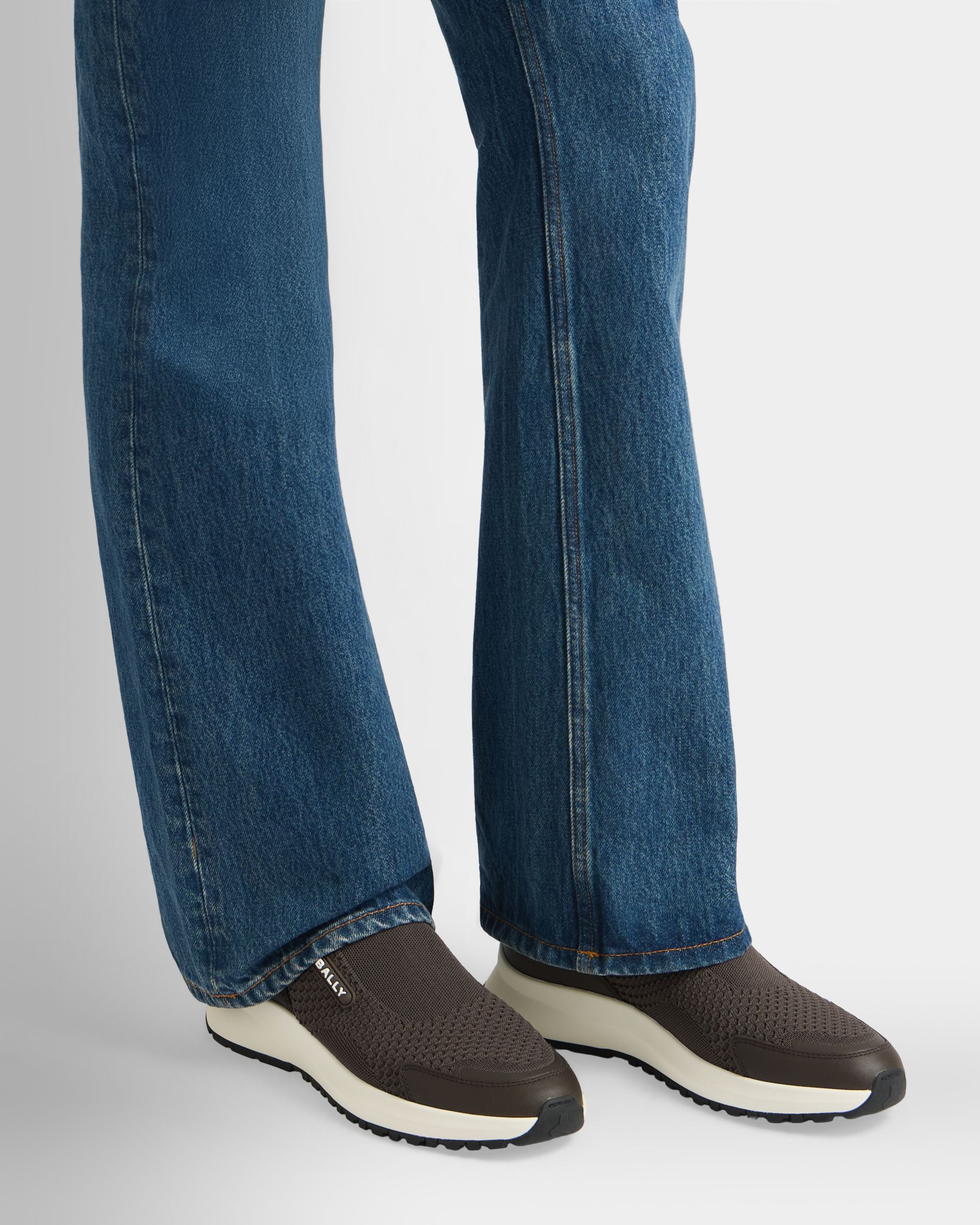 Bally Global - Outline Sneaker in Ebano Nylon - Brown