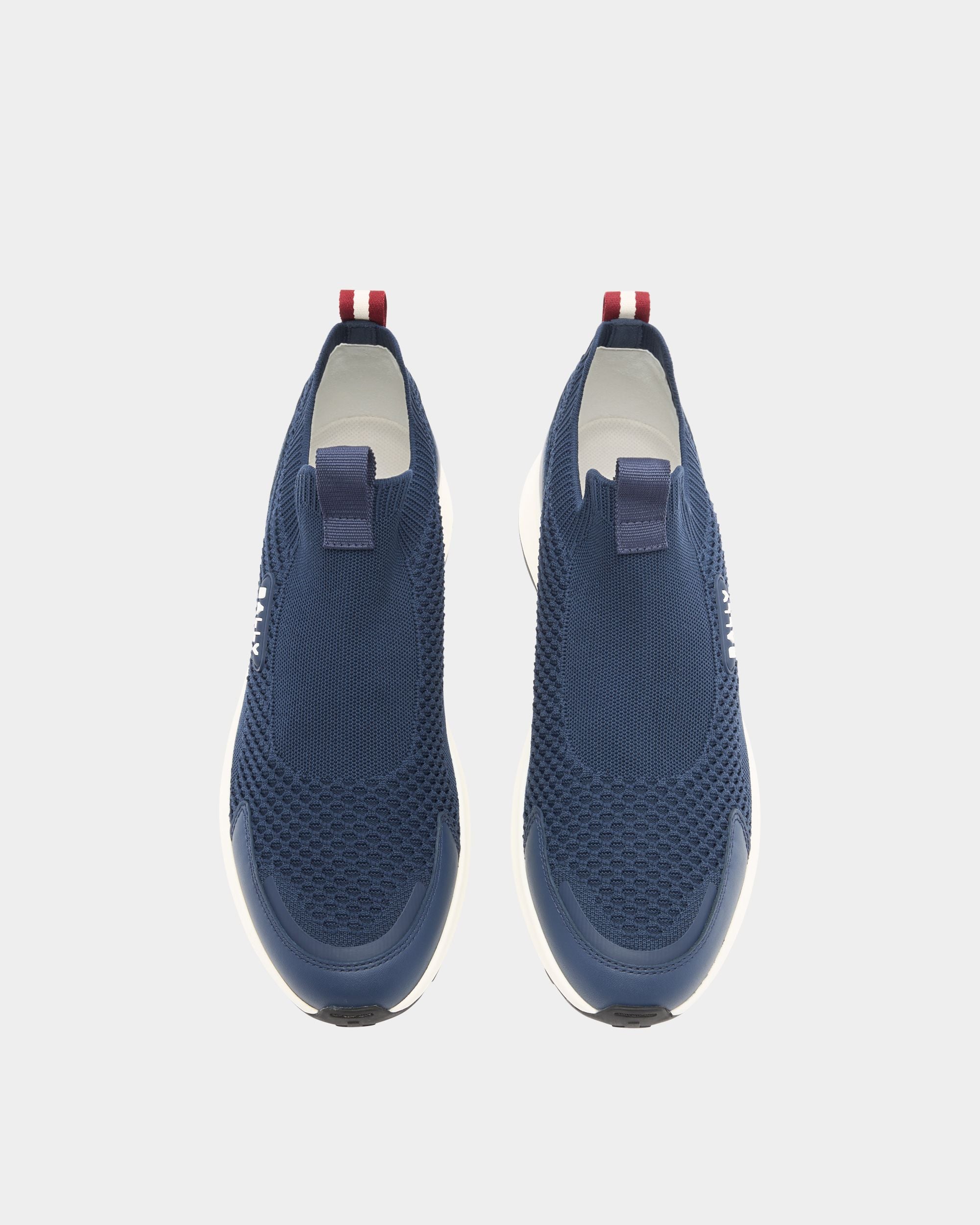 Bally Global - Outline Sneaker in Navy Blue Fabric - Blue