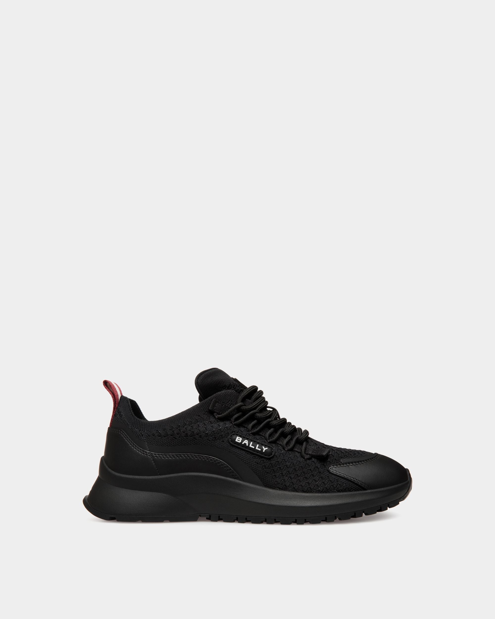 Bally Global - Sneaker Outline En Maille Noire - Noir