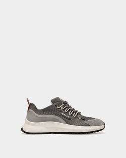 Sneaker Outline En Maille Light Grey