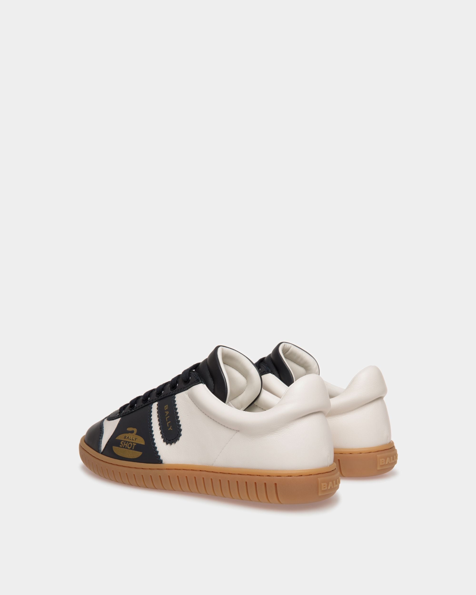 Bally Global - Player Sneaker in Blue And White Leather - Multicolor