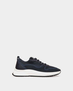 Zapatilla Outline De Punto Navy Blue