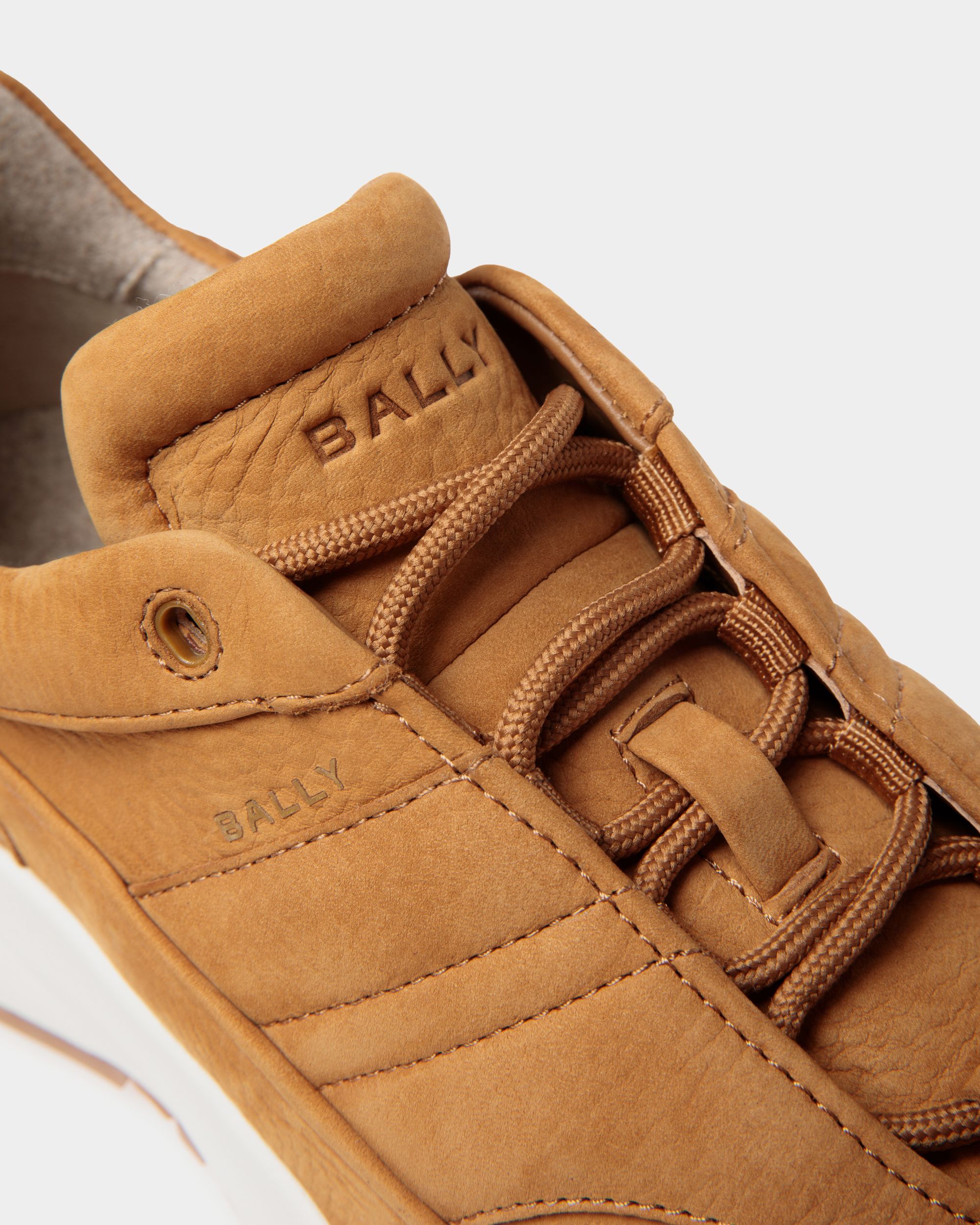 Bally Global - Outline Sneaker in Brown Nubuck Leather - Brown