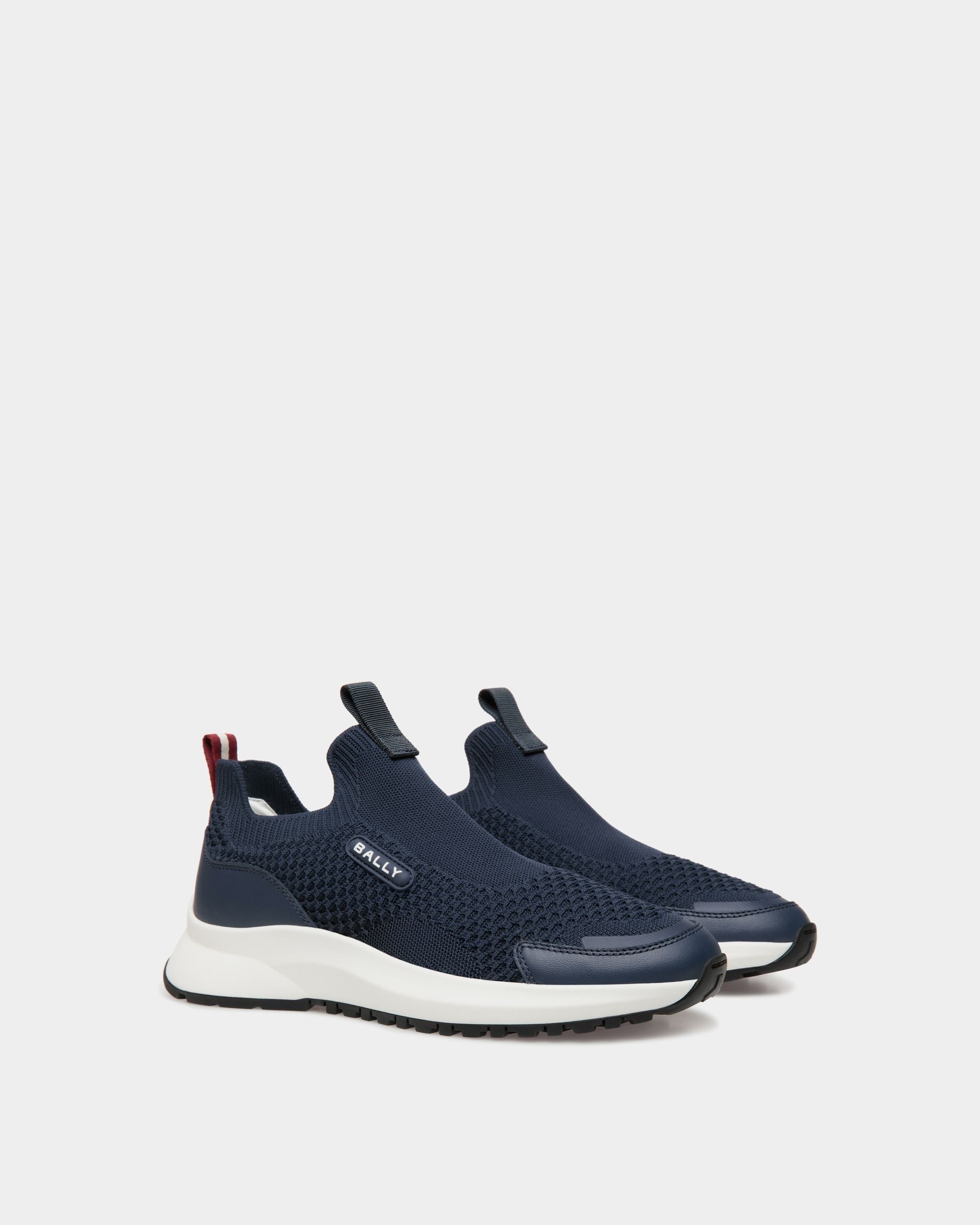 Bally Global - Outline Sneaker in Knit Fabric - Blue