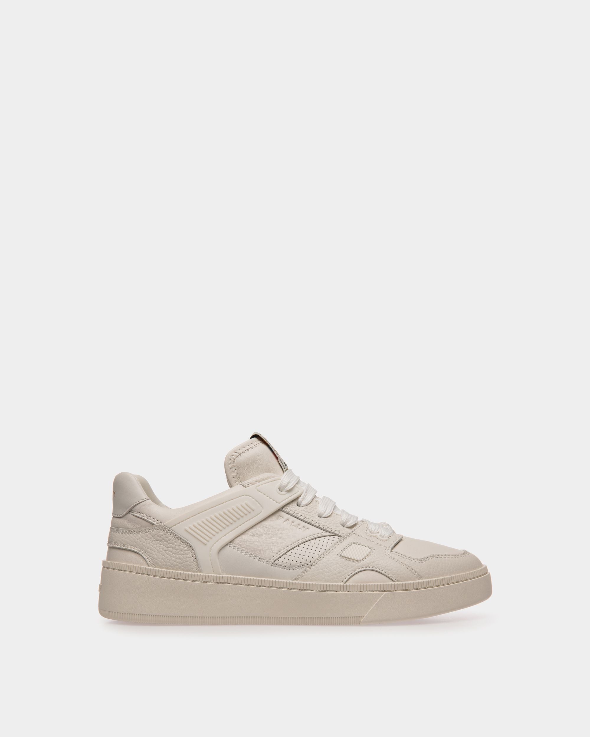Bally Global - Sneaker Raise En Cuir Blanc - Blanc