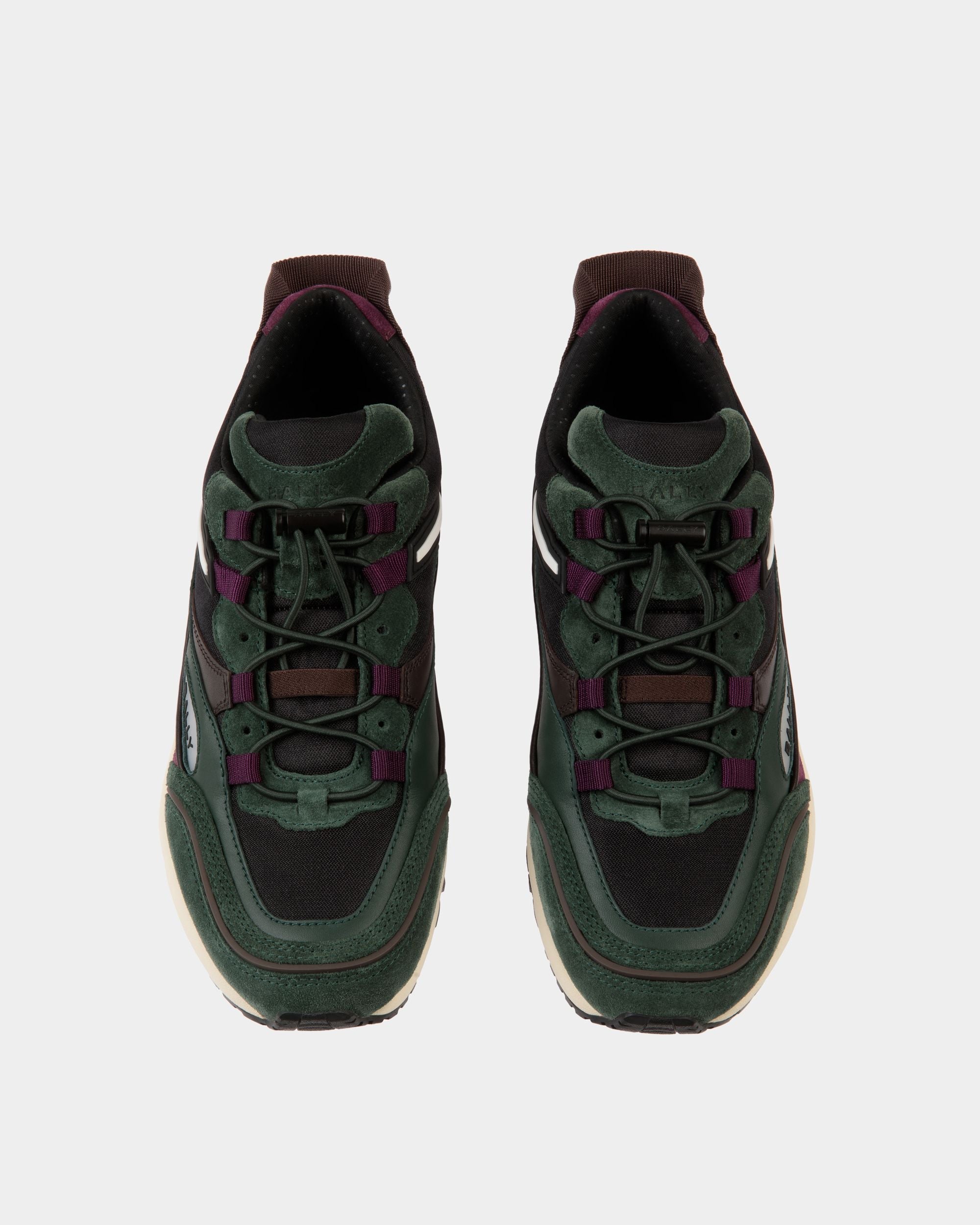 Bally Global - Faster Sneaker In Bottle Green Leather and Nylon - Green