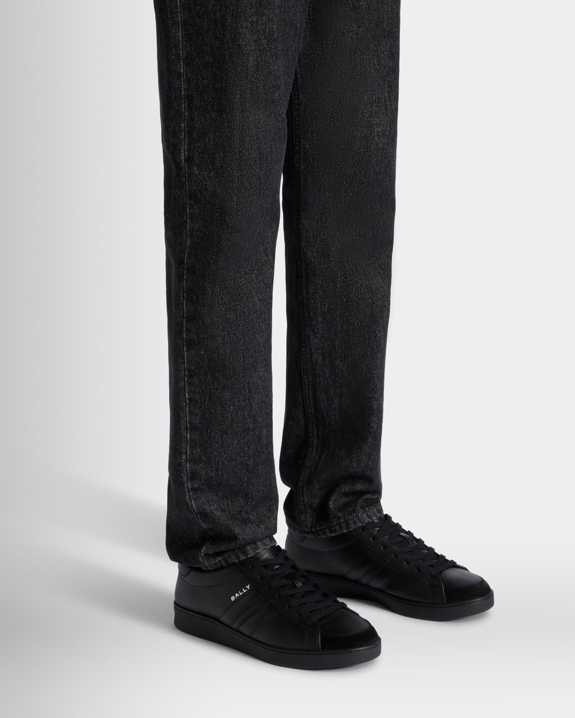 Bally Global - Tennis Sneaker In Black Leather - Black