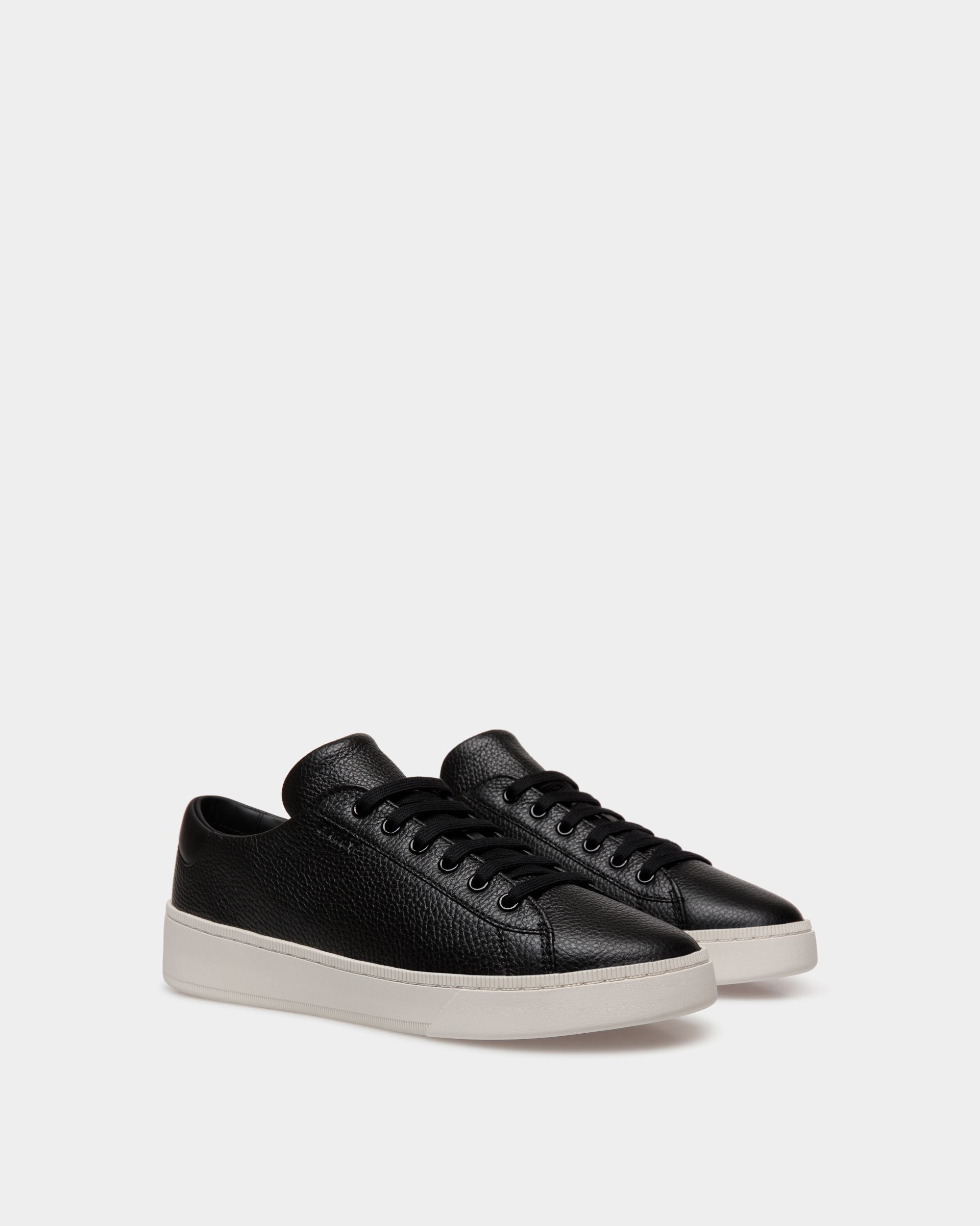 Bally Global - Raise Sneaker In Black Grained Leather - Noir
