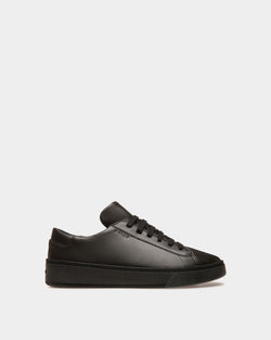 Sneaker Raise En Cuir Noir