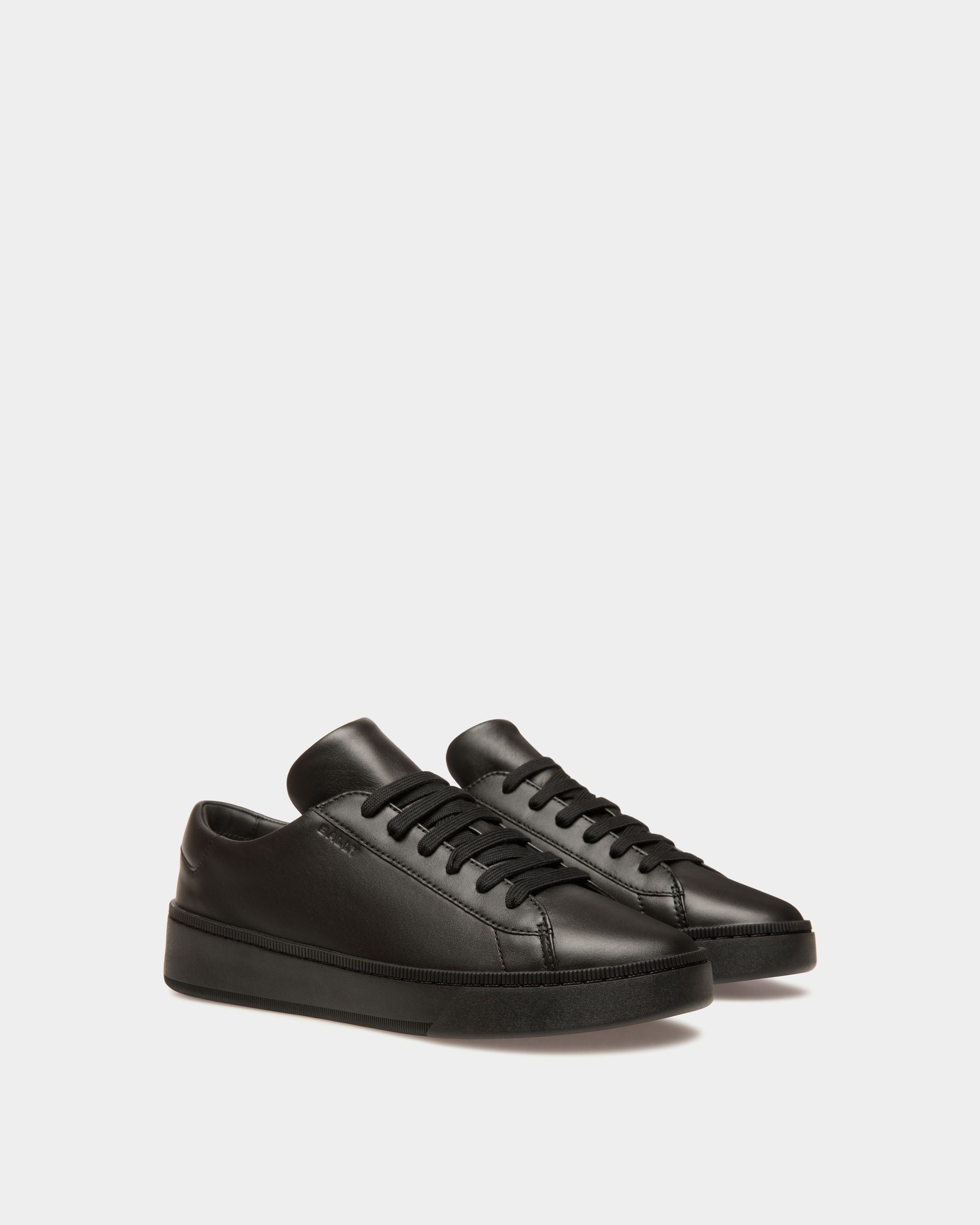 Bally Global - Sneaker Raise En Cuir Noir - Noir