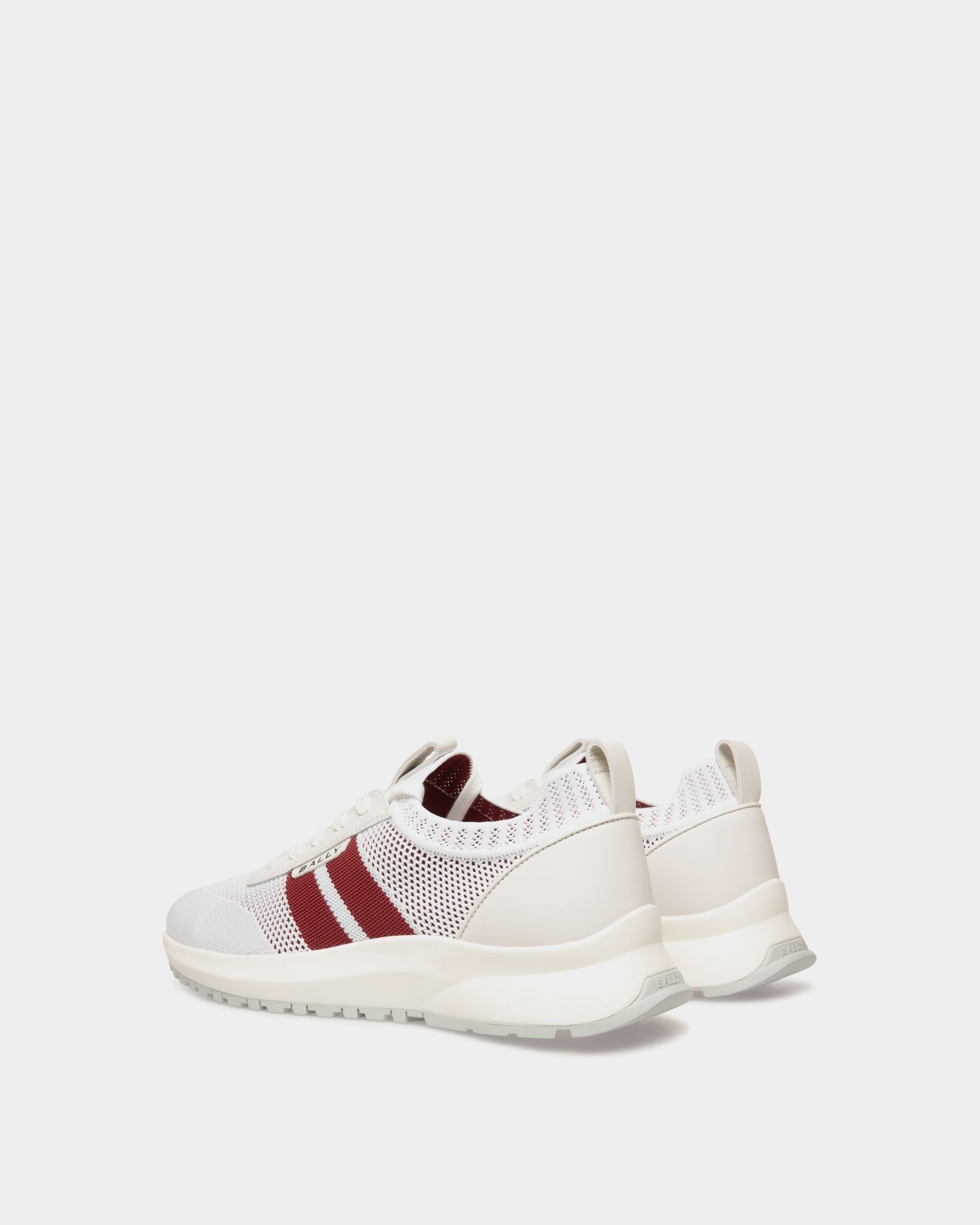 Bally Global - Sneaker Outline En Maille Blanche - Blanc