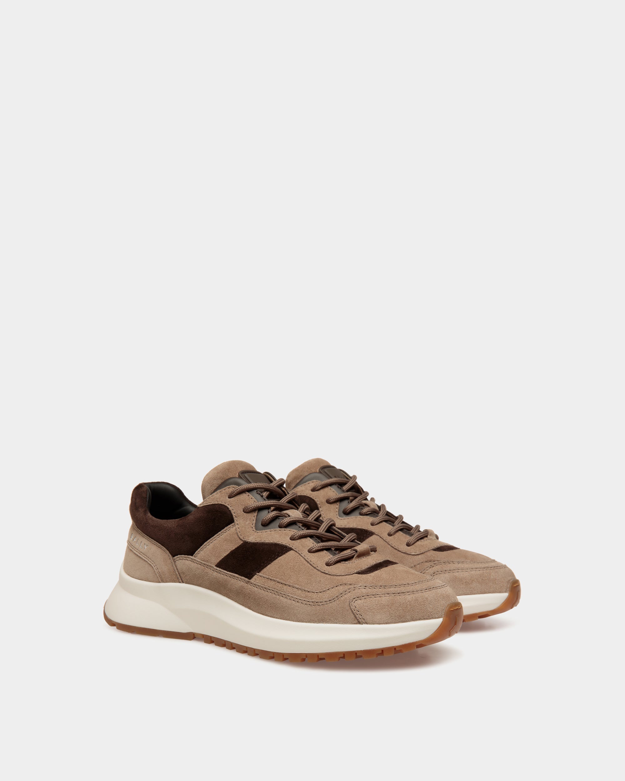 Bally Global - Zapatilla Outline De Ante Topo Y Ébano - Marrón