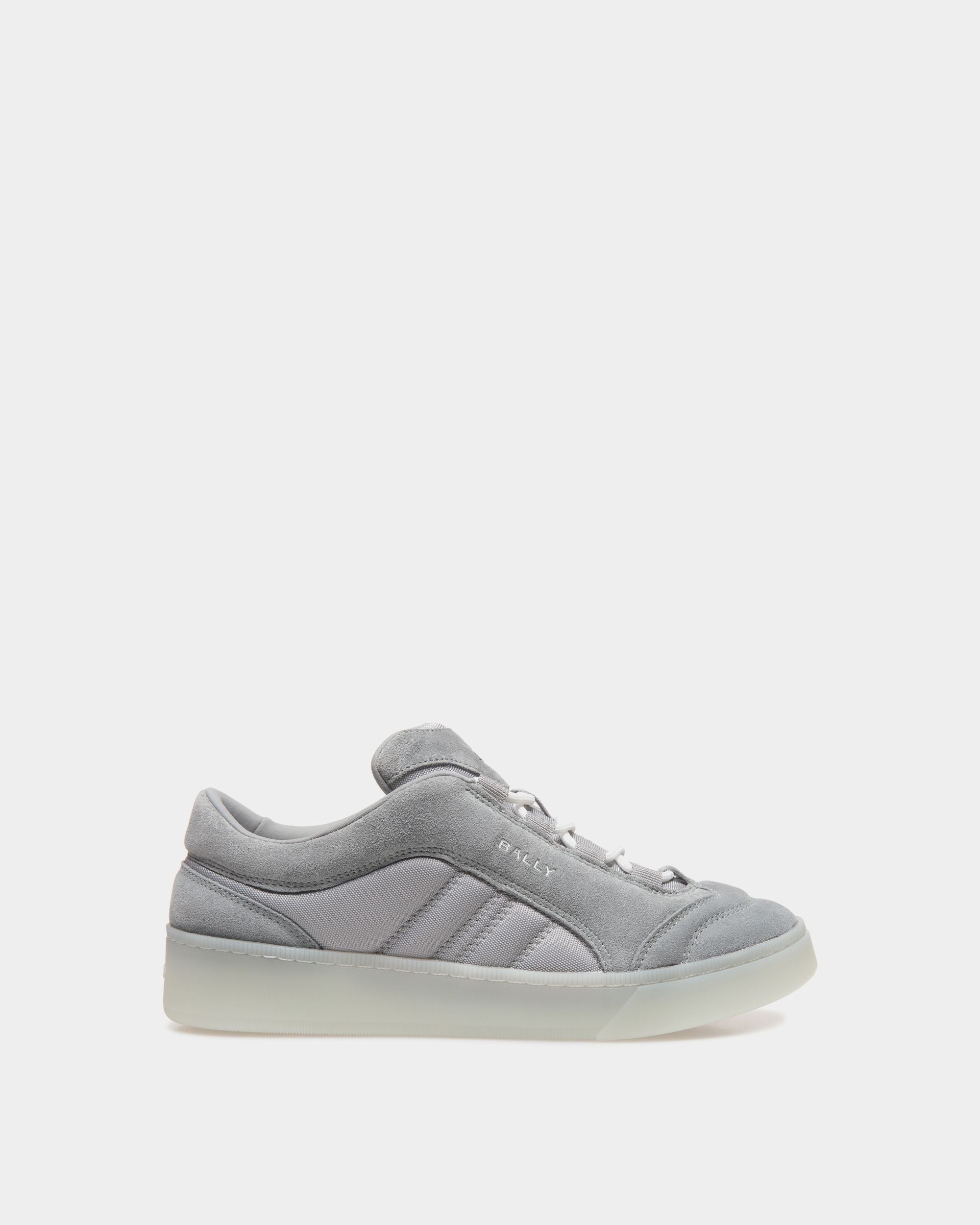 Bally Global - Raise Sneaker in Light Grey Suede Leather and Nylon - Gris
