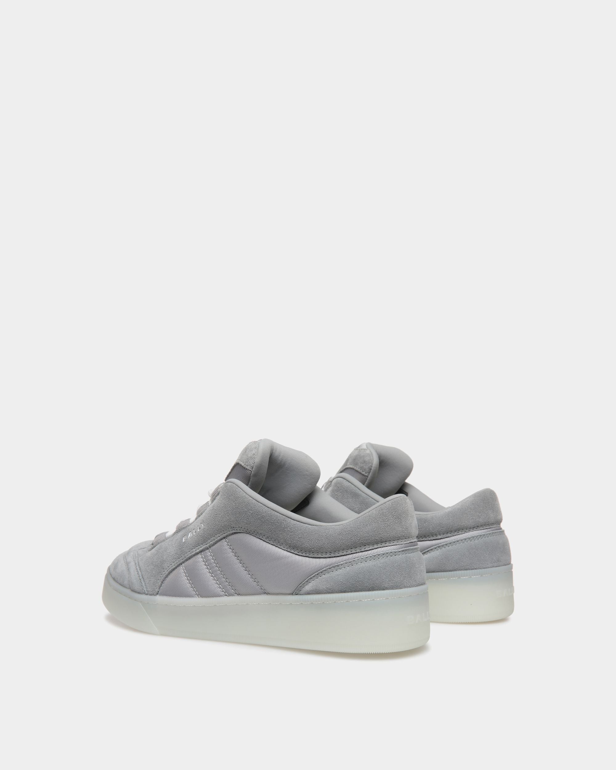 Bally Global - Raise Sneaker in Light Grey Suede Leather and Nylon - Gris