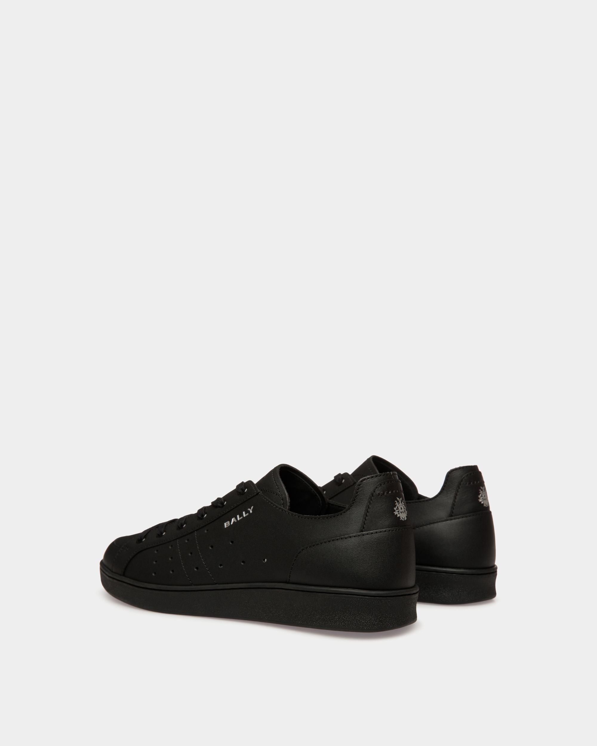 Bally Global - Tennis Sneaker in Black Leather - Black