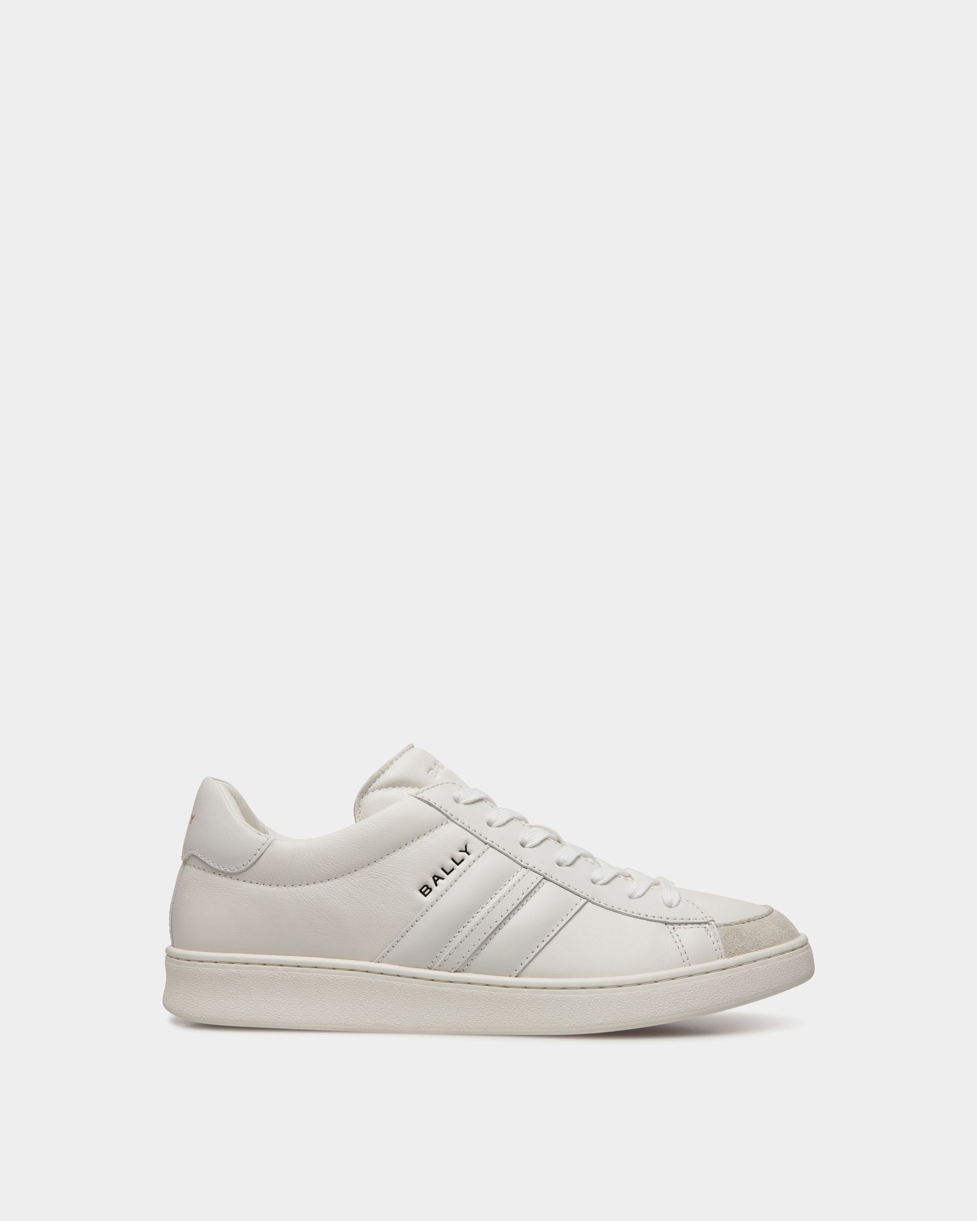 Bally Global - Tennis Sneaker In White Leather - White