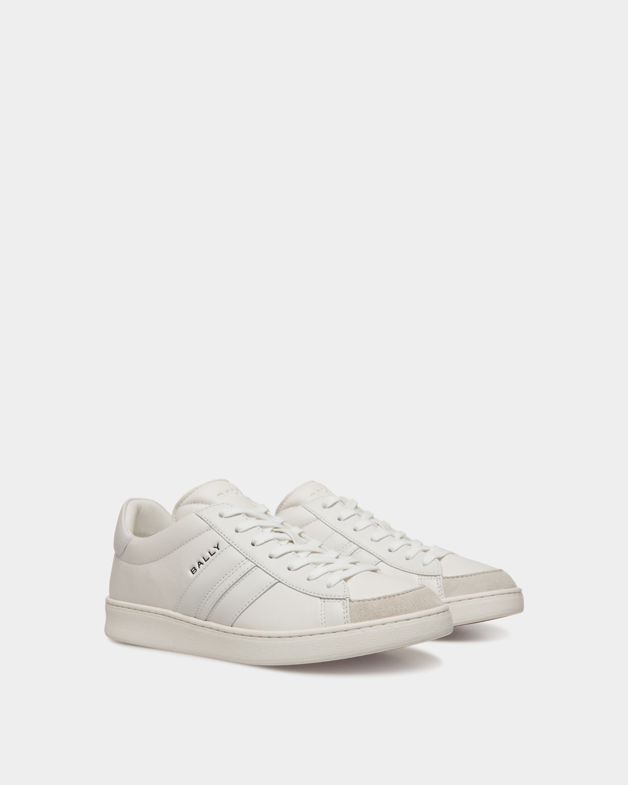 Bally Global - Tennis Sneaker In White Leather - White