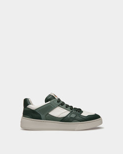 Raise Sneaker In Green Leather