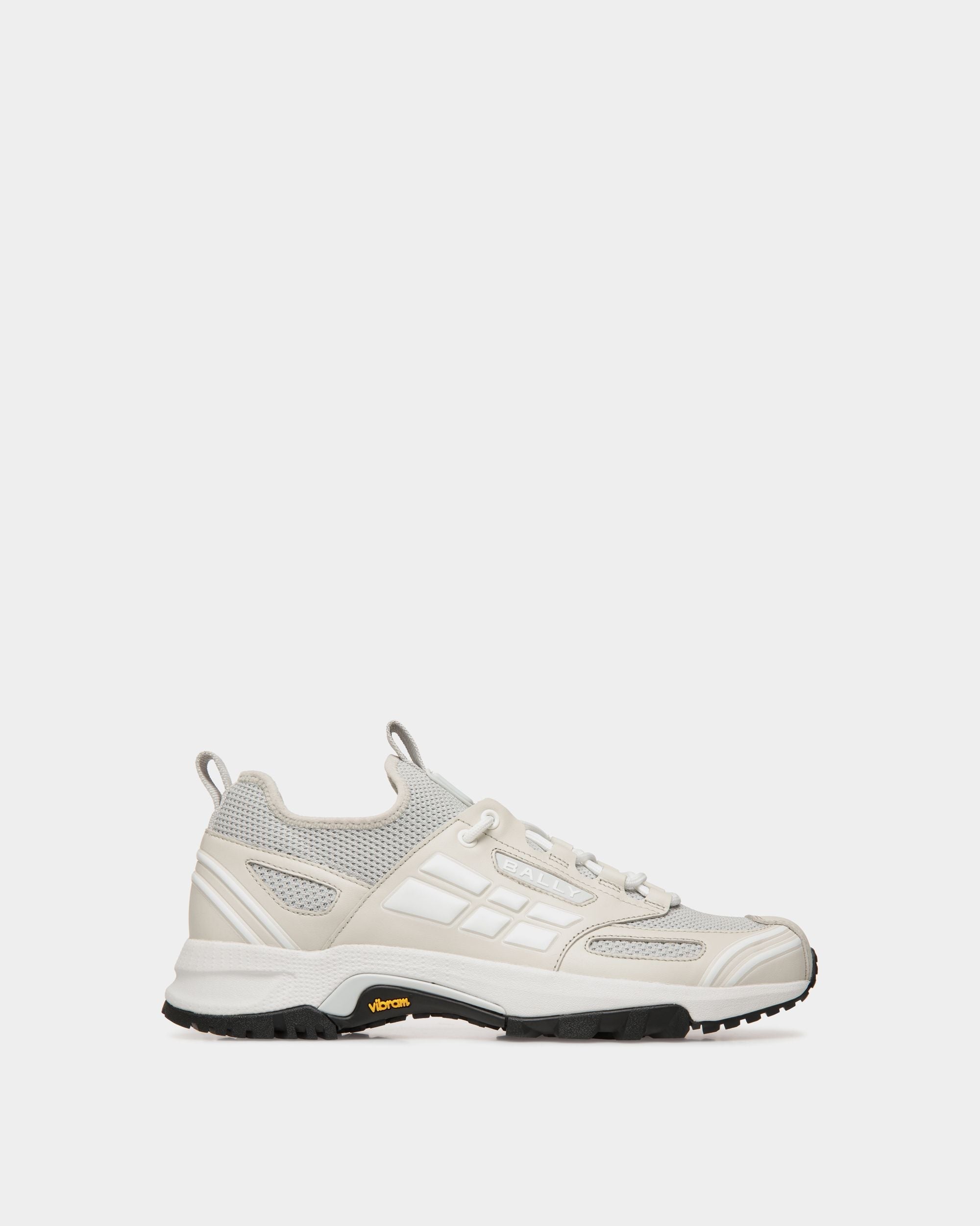 Bally Global - Faster Sneaker in Dusty White Knit - White