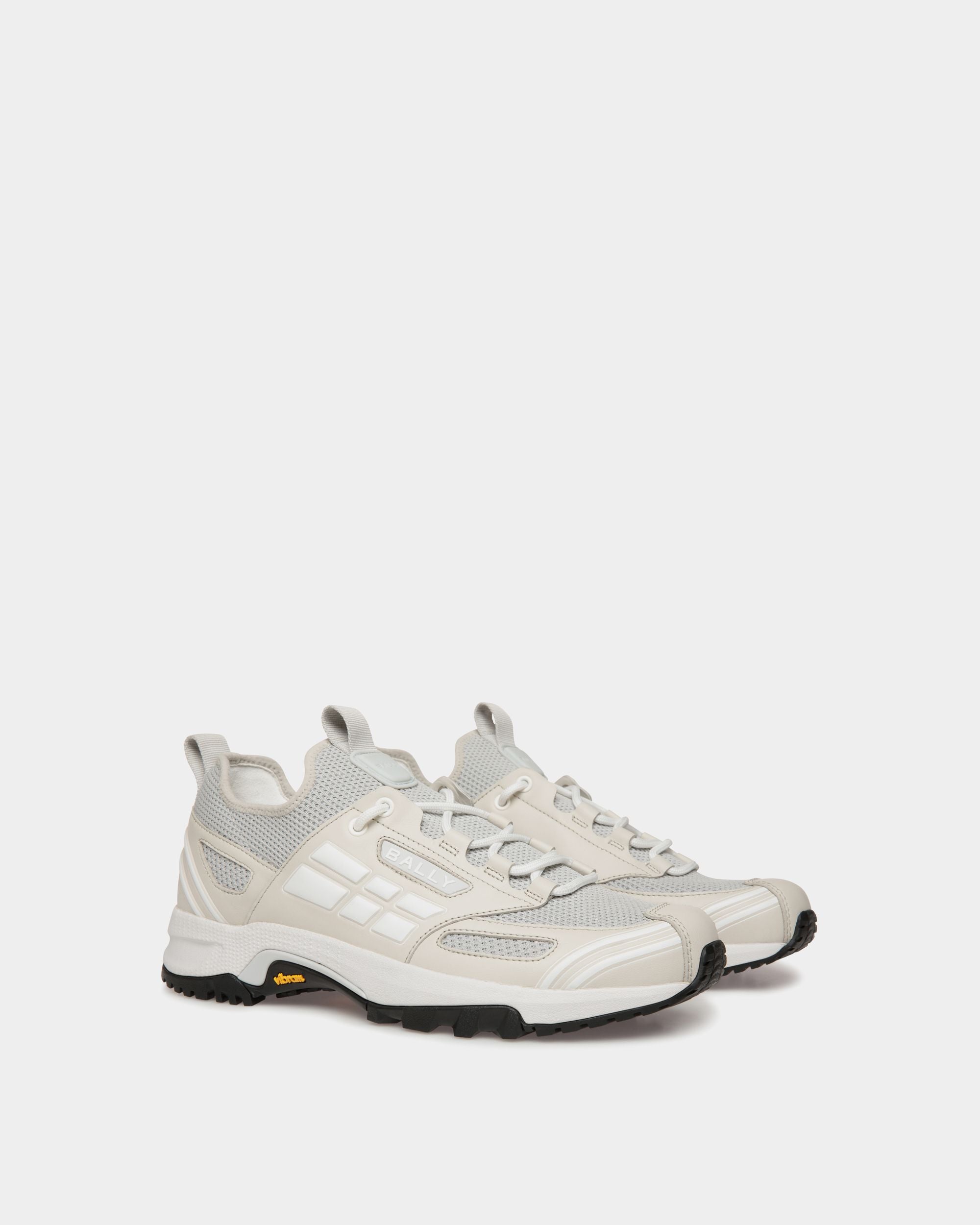 Bally Global - Faster Sneaker in Dusty White Knit - Blanc