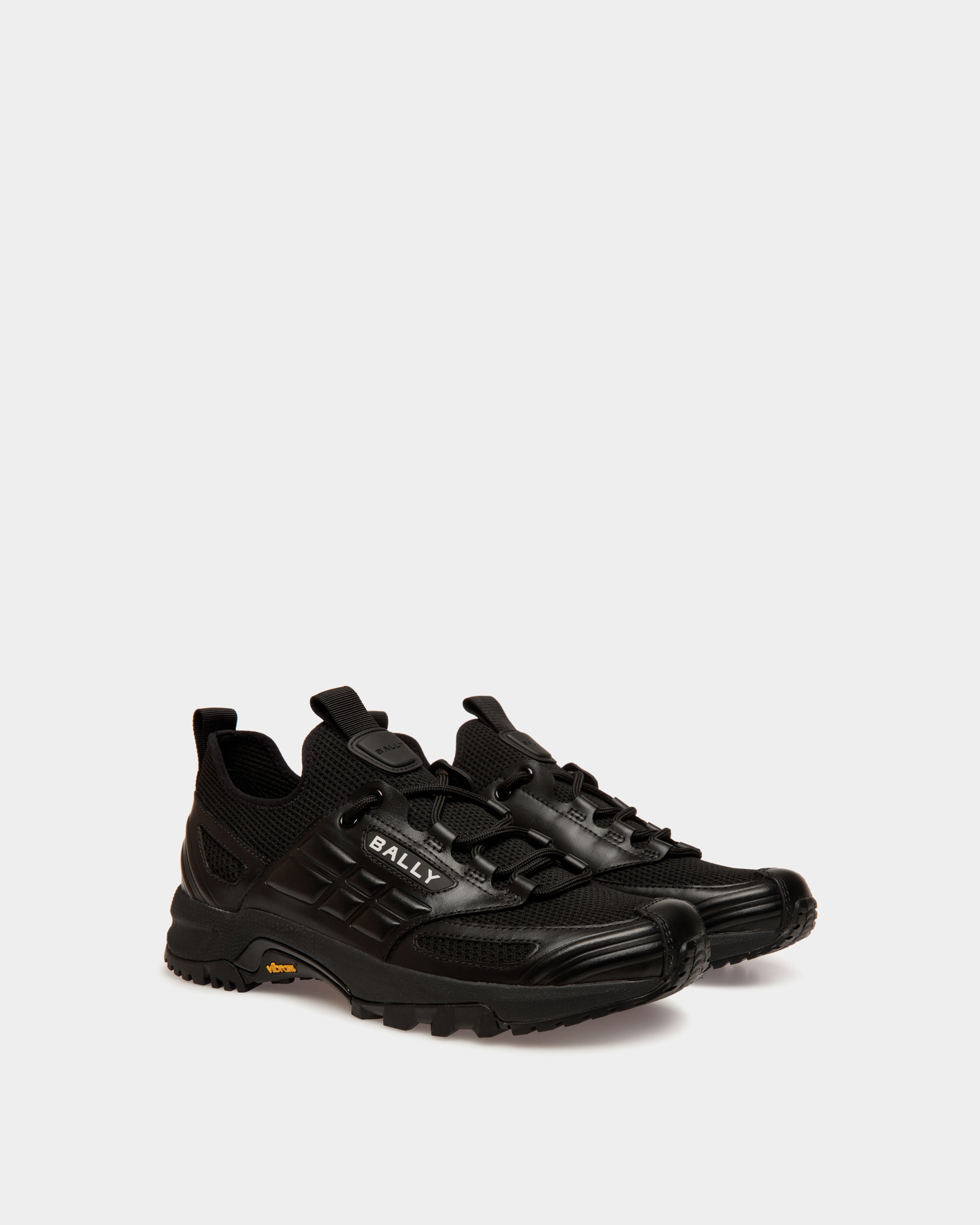 Bally Global - Sneaker Faster En Maille Noire - Noir