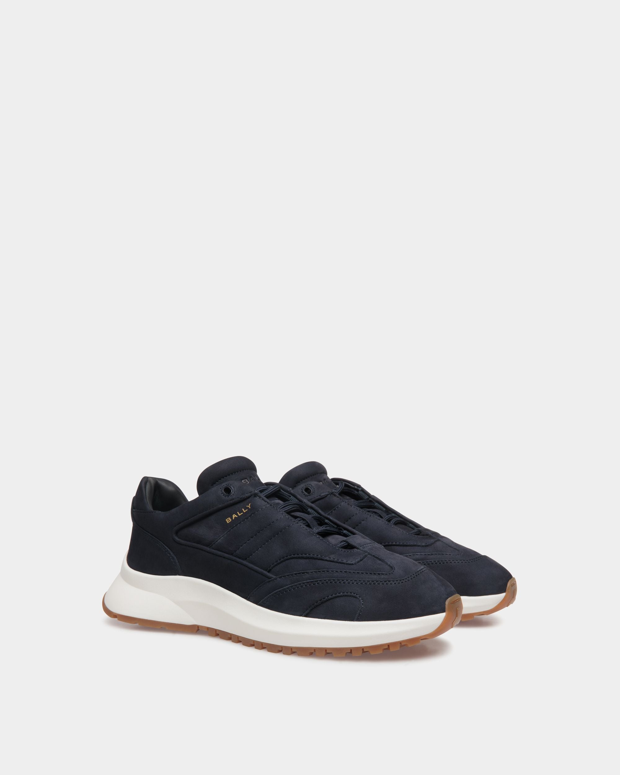 Bally Global - Outline Sneaker In Blue Leather - Blue