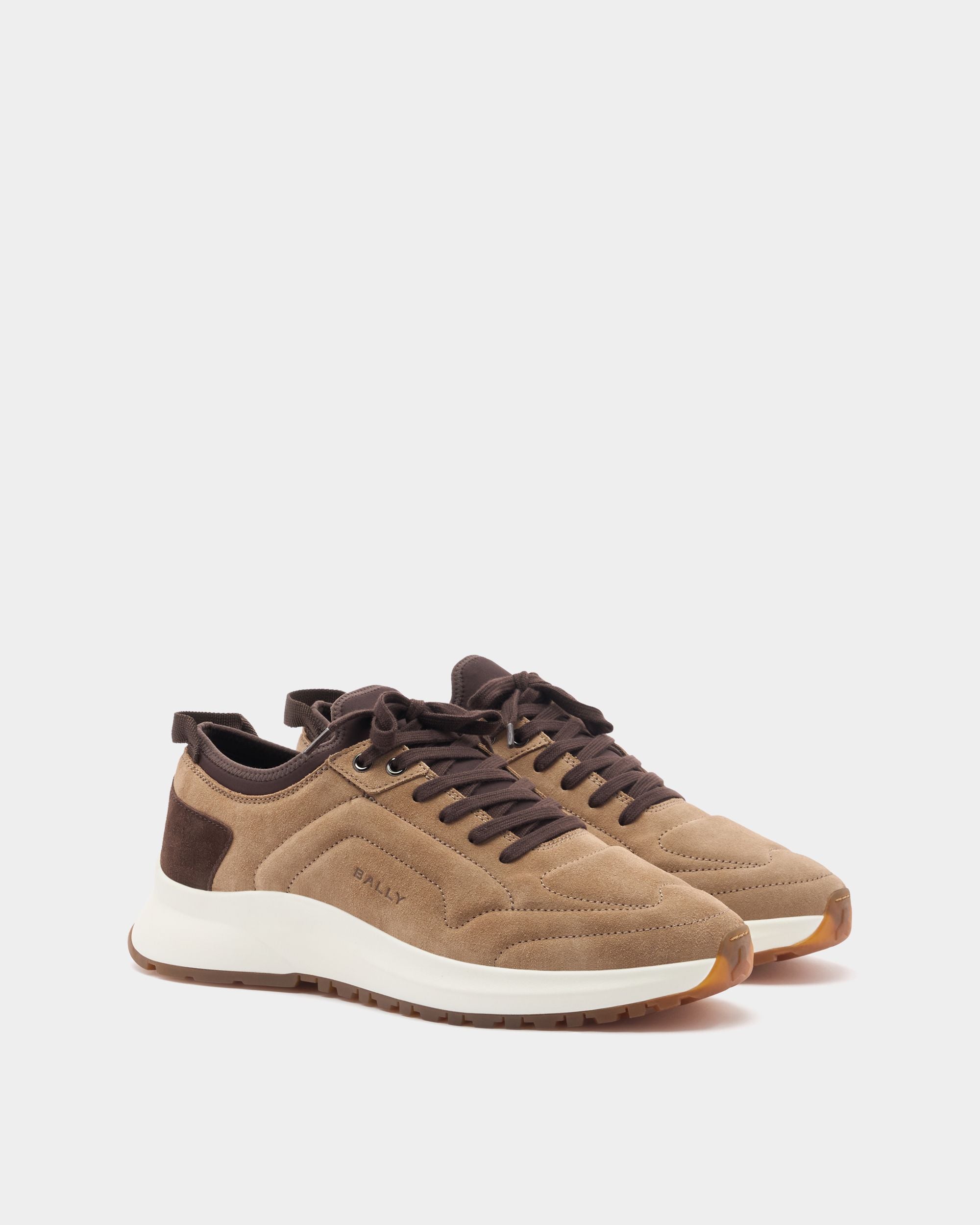 Bally Global - Outline Sneaker in Taupe Suede - Beige